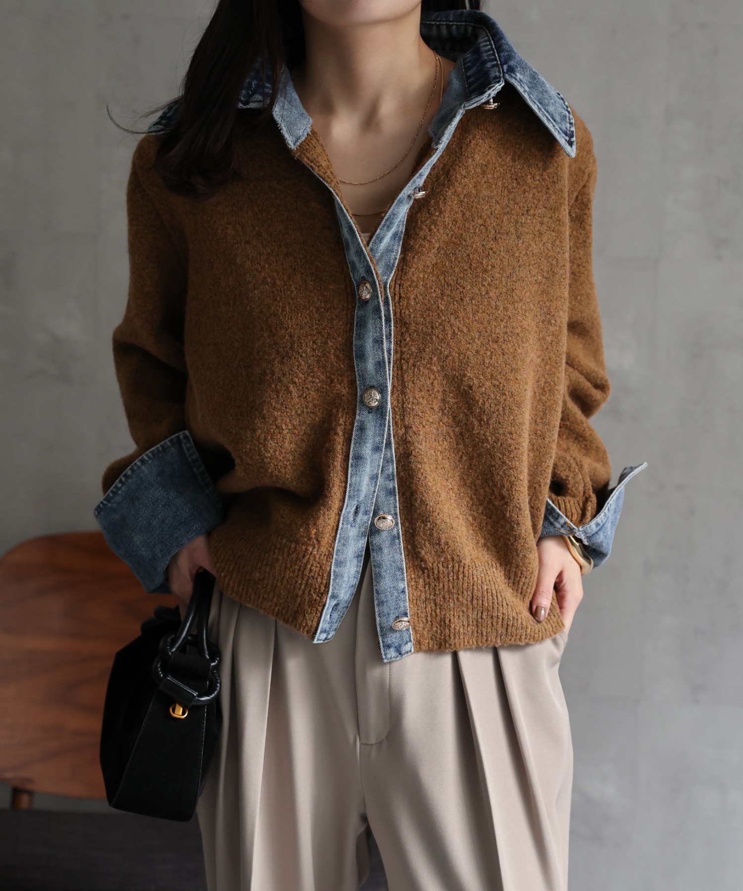 model：156cm 着用サイズ：FREE