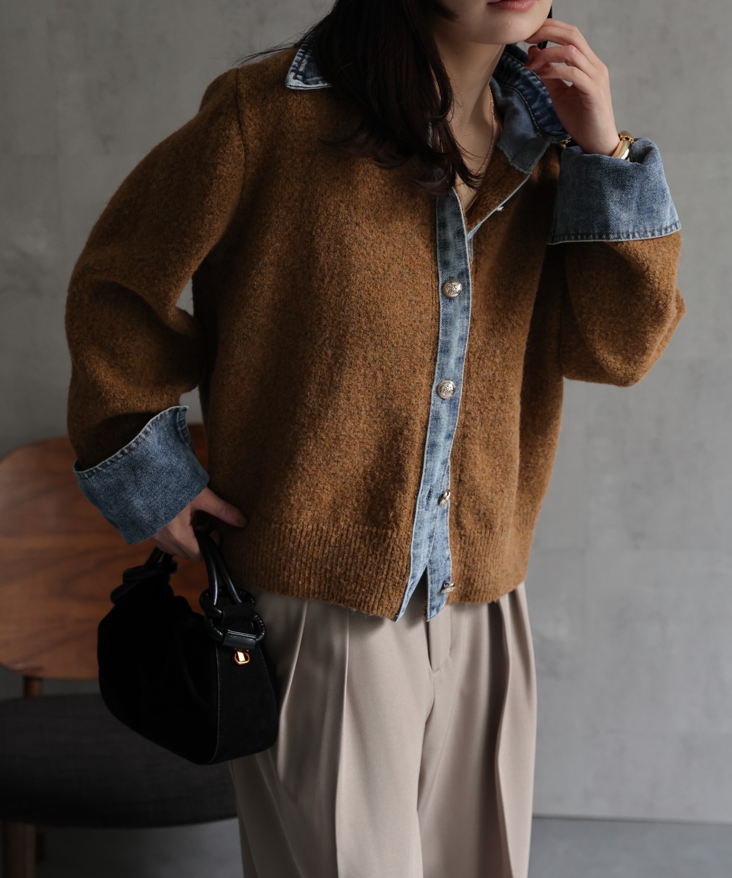 model：156cm 着用サイズ：FREE