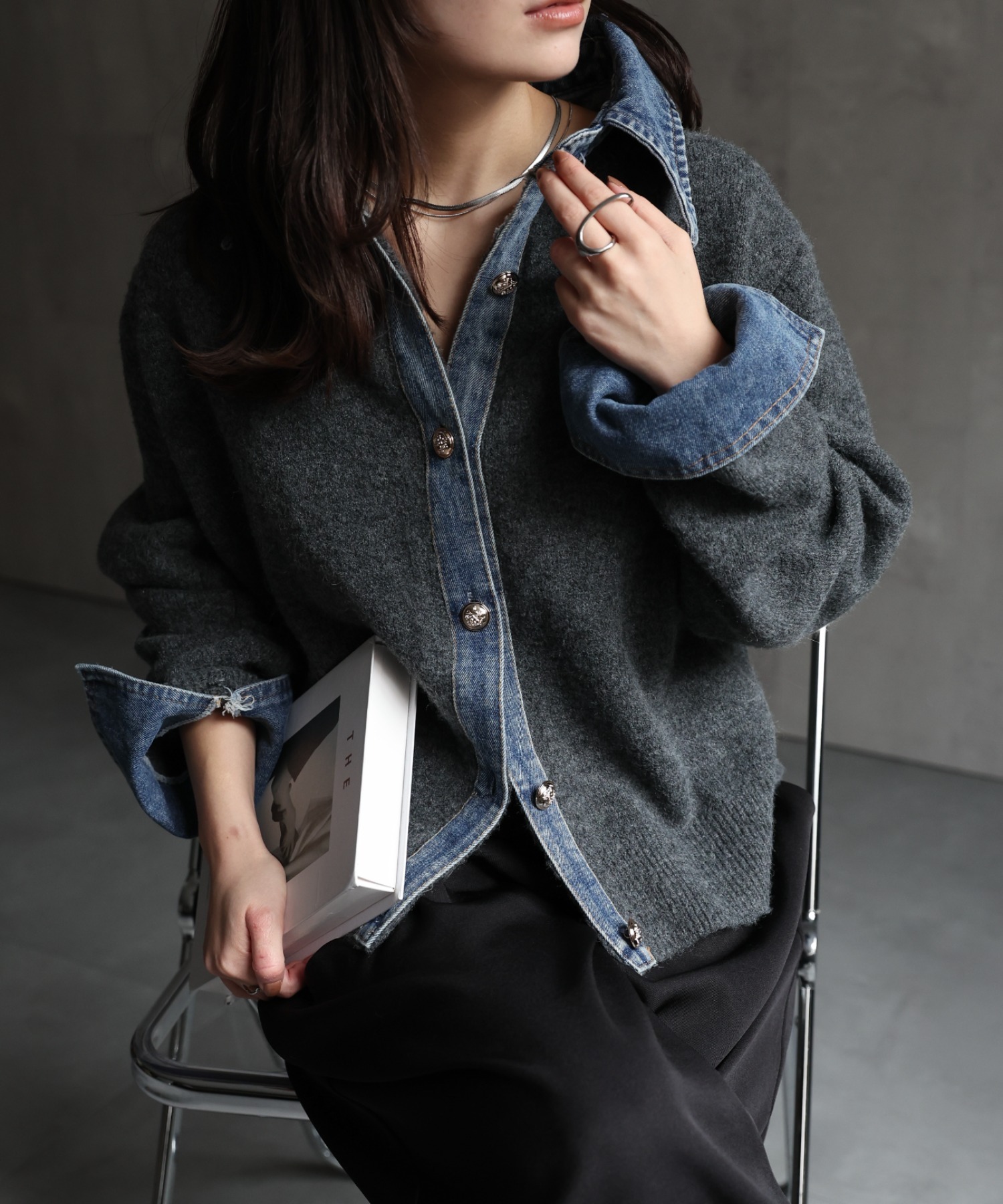 model：156cm 着用サイズ：FREE