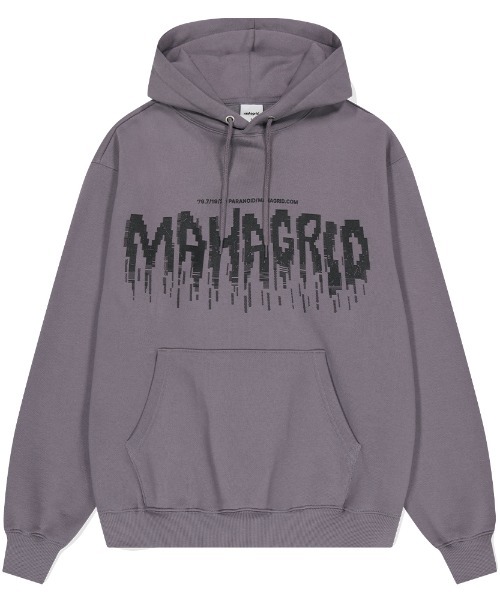 mahagrid/マハグリッド』DISTORTION HOODIE/ディストーション