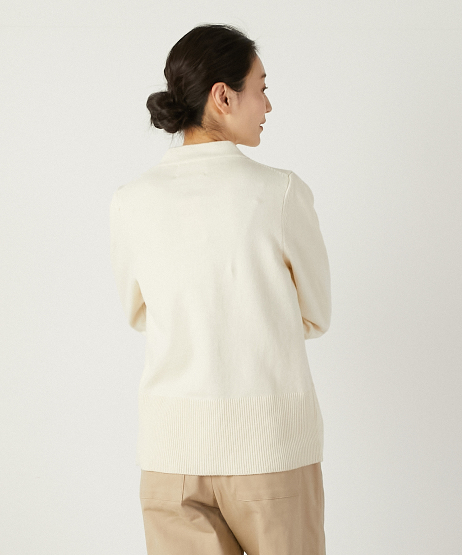 LOURMARIN】タックスリーブカーディガン 