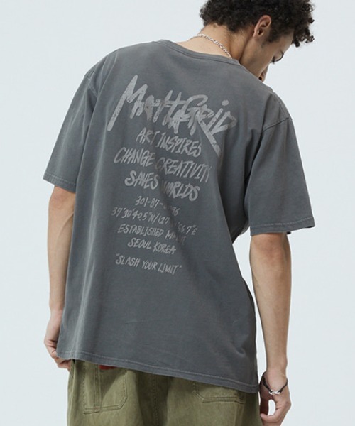 mahagrid/マハグリッド』PIGMENT GRAFFITI LOGO TEE/ピグメント