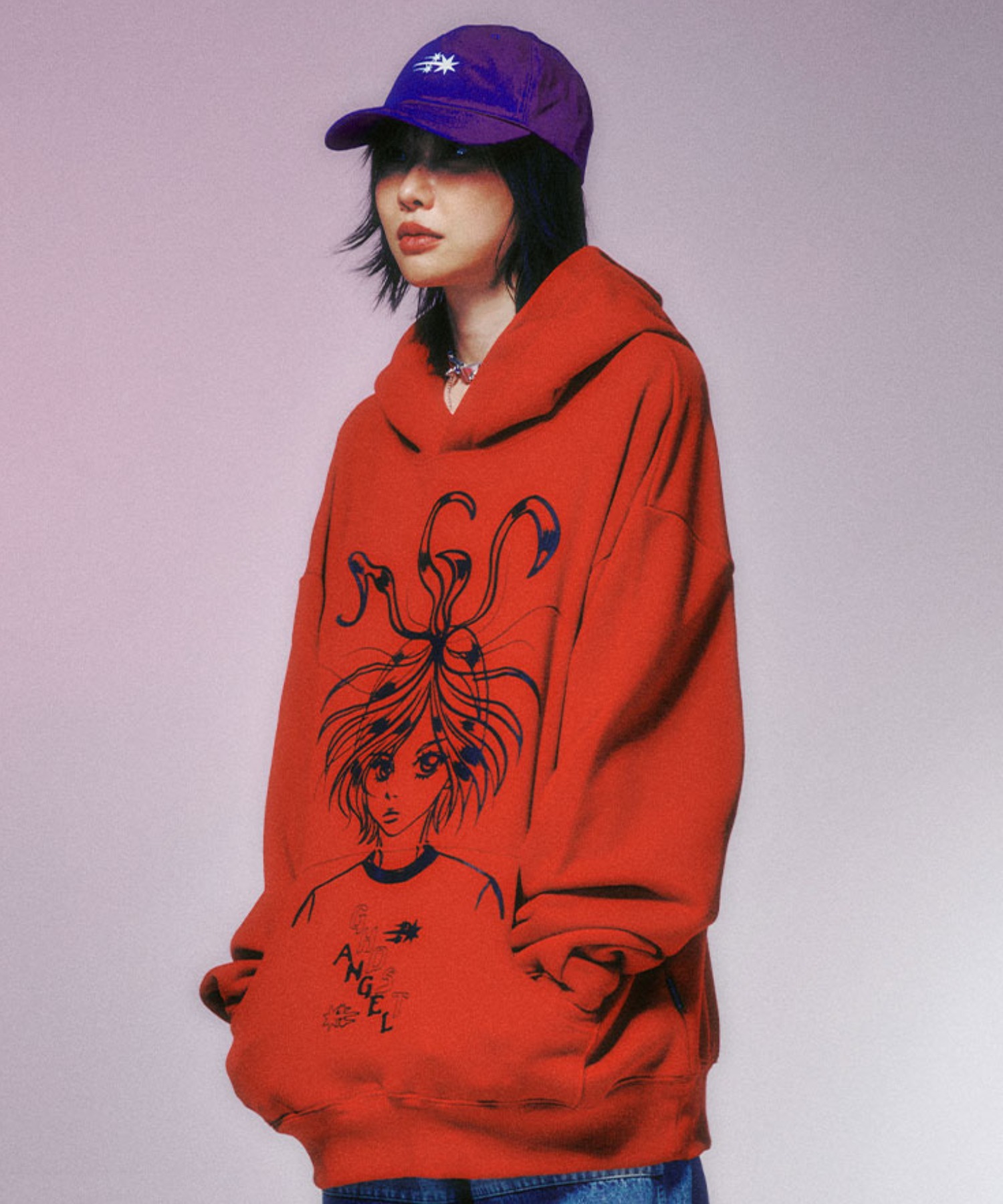 A'GEM/9 × .kom 『NICE GHOST CLUB/ナイスゴーストクラブ』 GHOST ANGEL UNIFORM  HOODIE/ゴーストエンゼルユニフォームフーディ 韓国ブランドセレクト│A'GEM/9×.KOM【公式】｜韓国・ストリートブランド通販サイト  エージェムナイン ドットケーオーエム