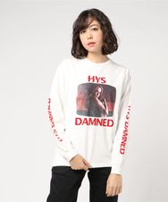 HYS CHANNEL リブ付Tシャツ