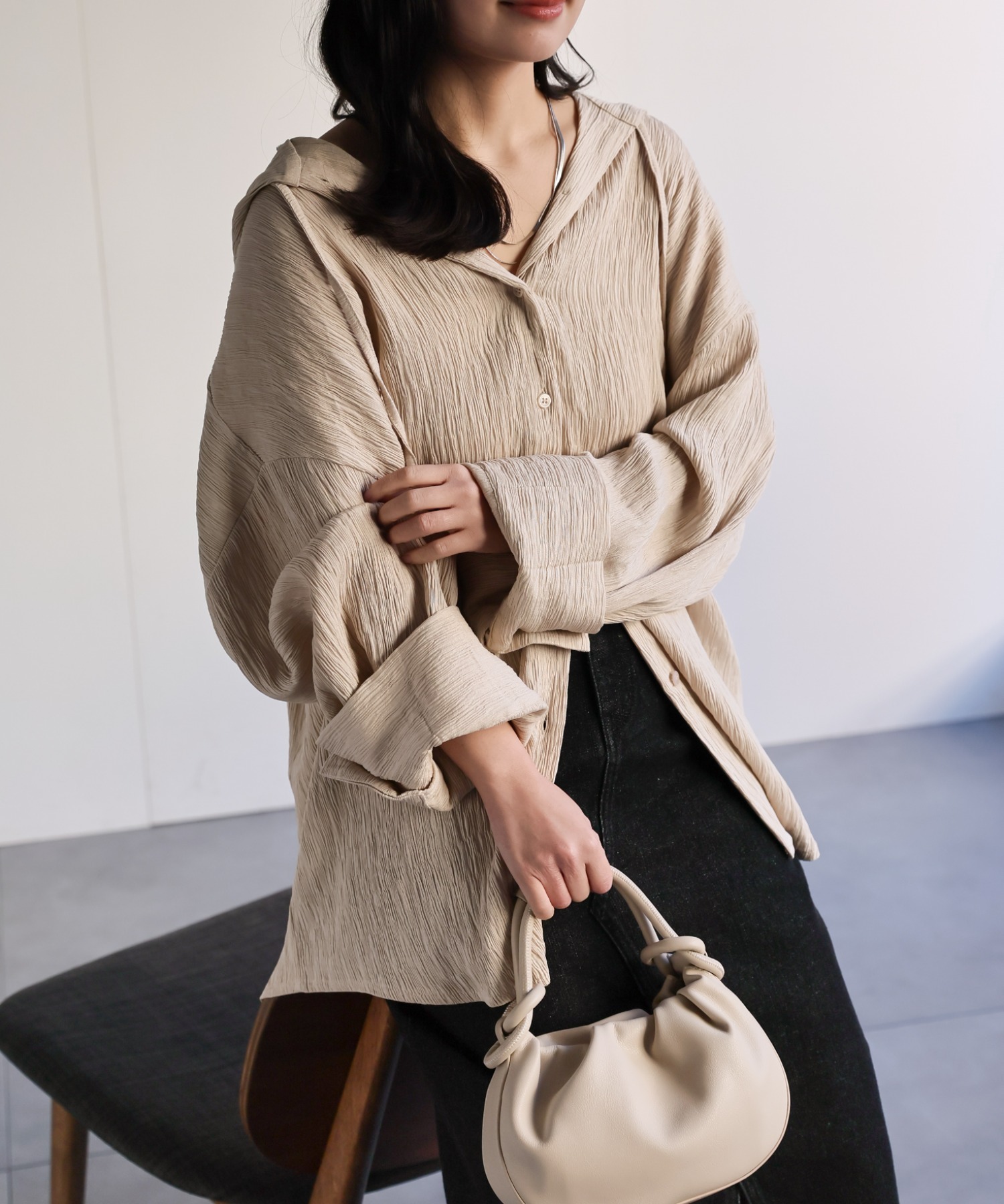 model：156cm 着用サイズ：FREE