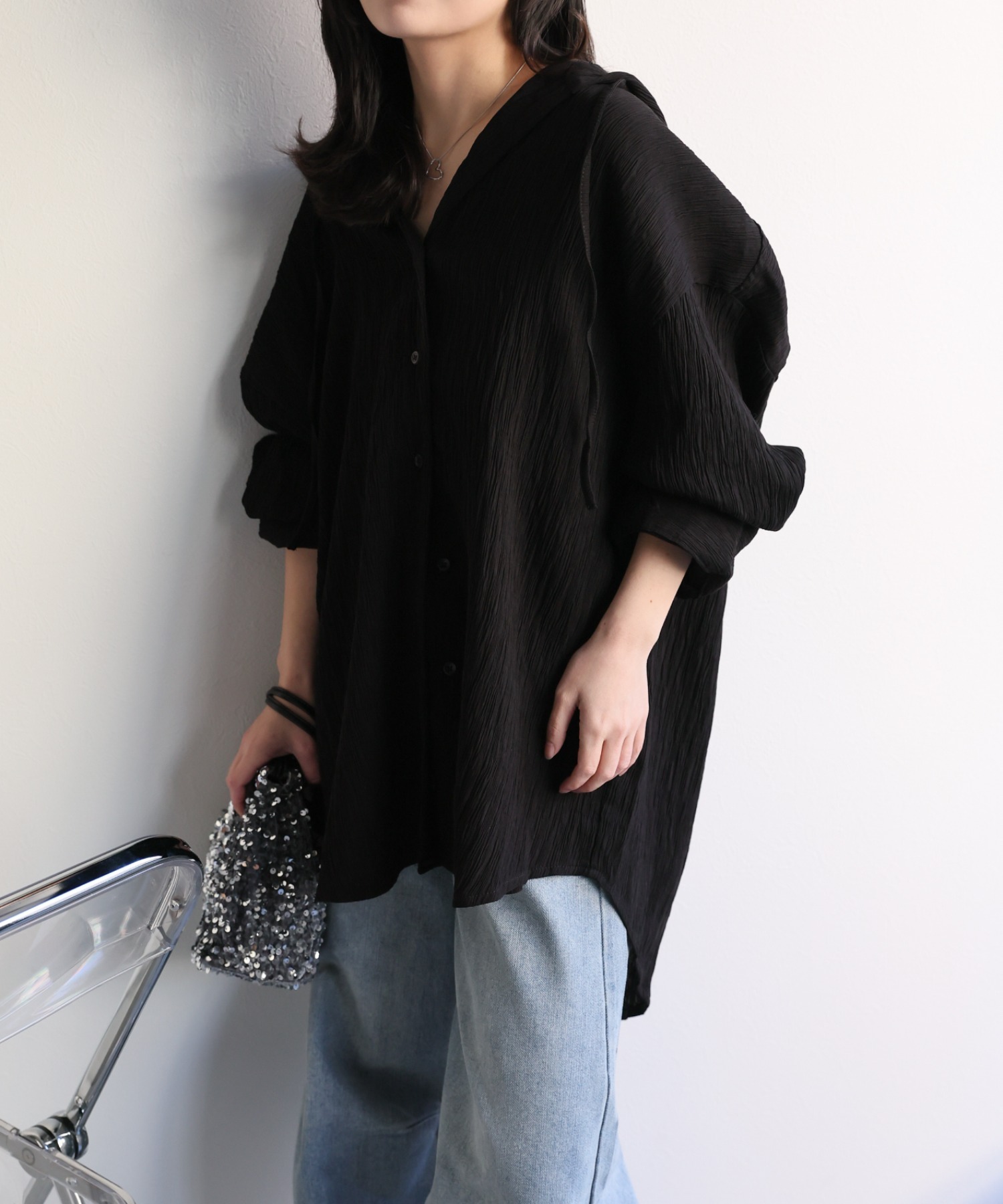 model：156cm 着用サイズ：FREE