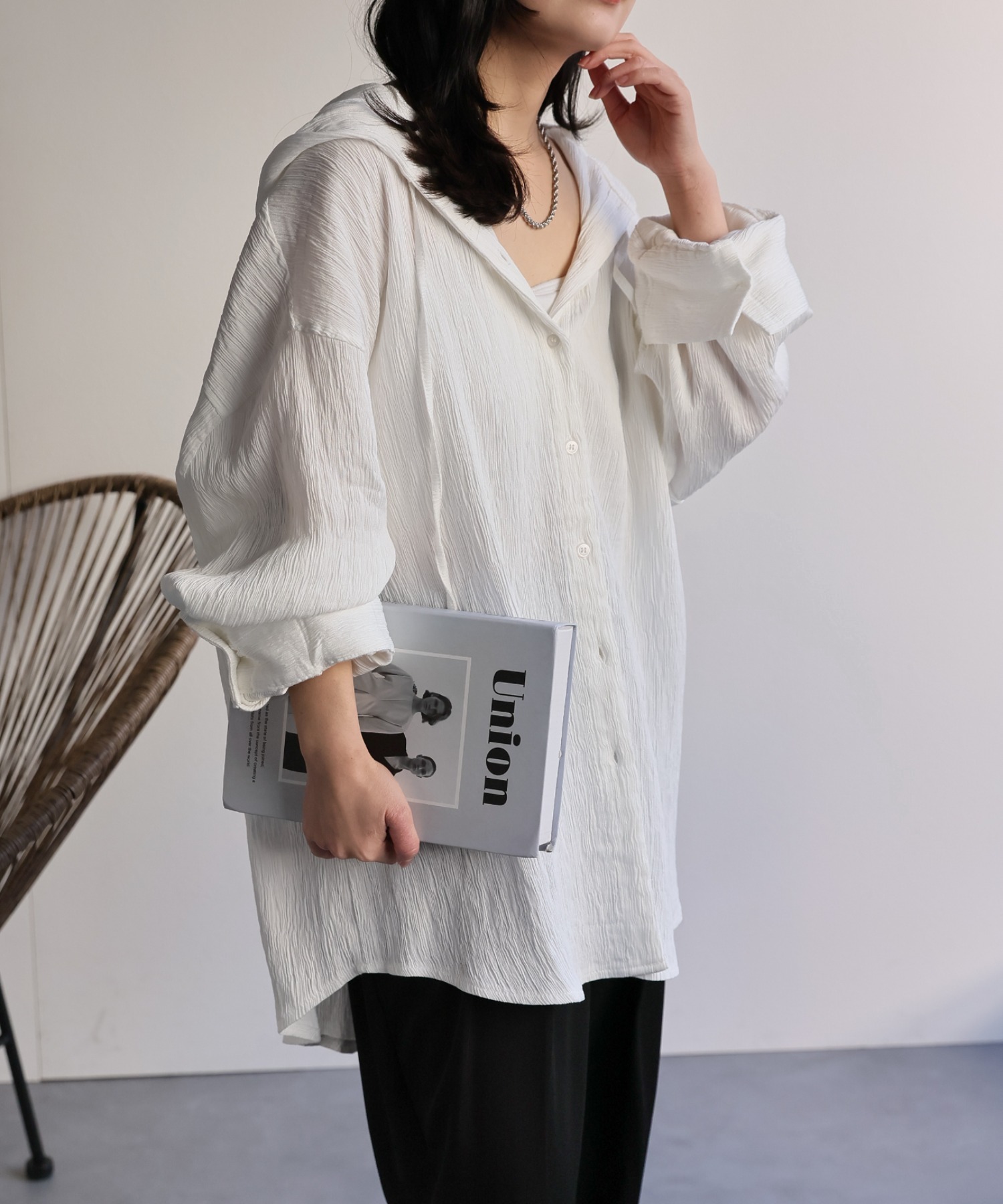 model：156cm 着用サイズ：FREE