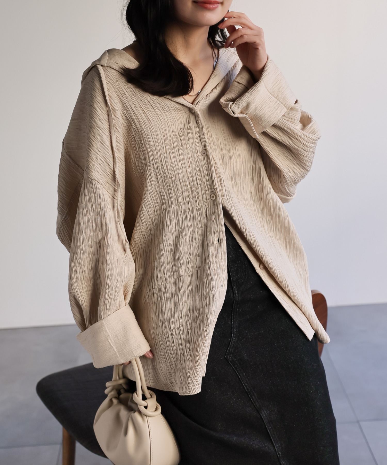 model：156cm 着用サイズ：FREE