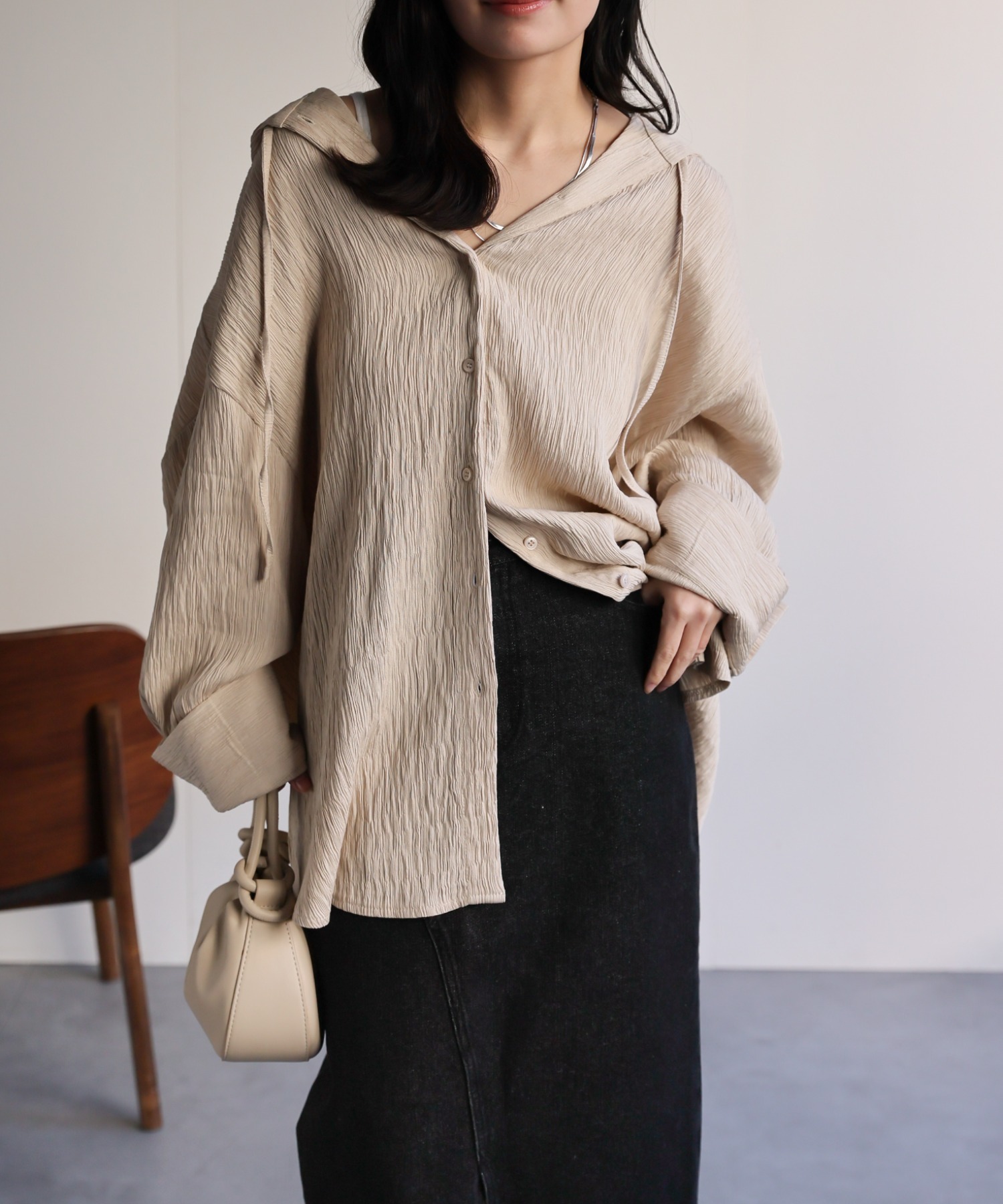 model：156cm 着用サイズ：FREE