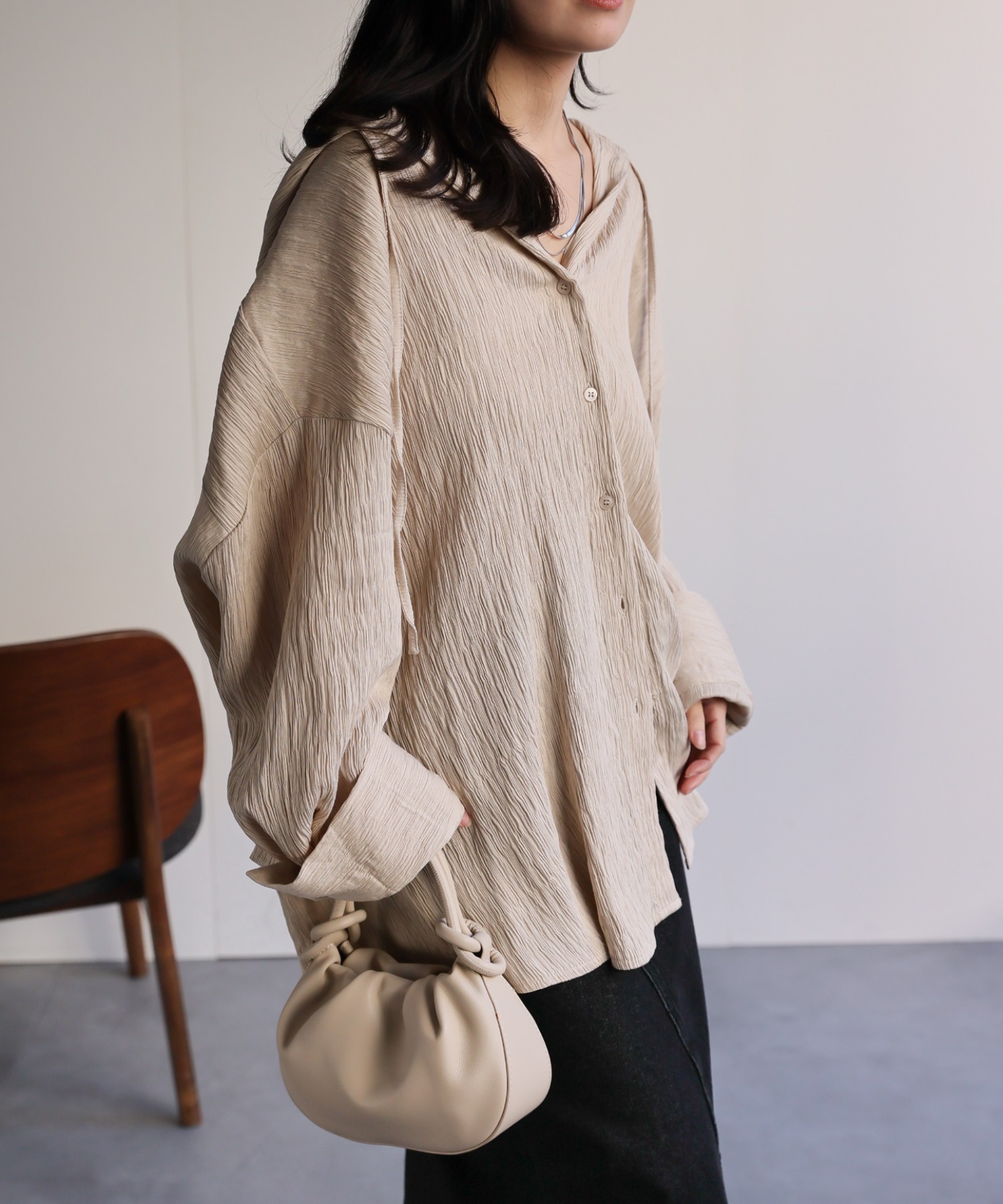 model：156cm 着用サイズ：FREE
