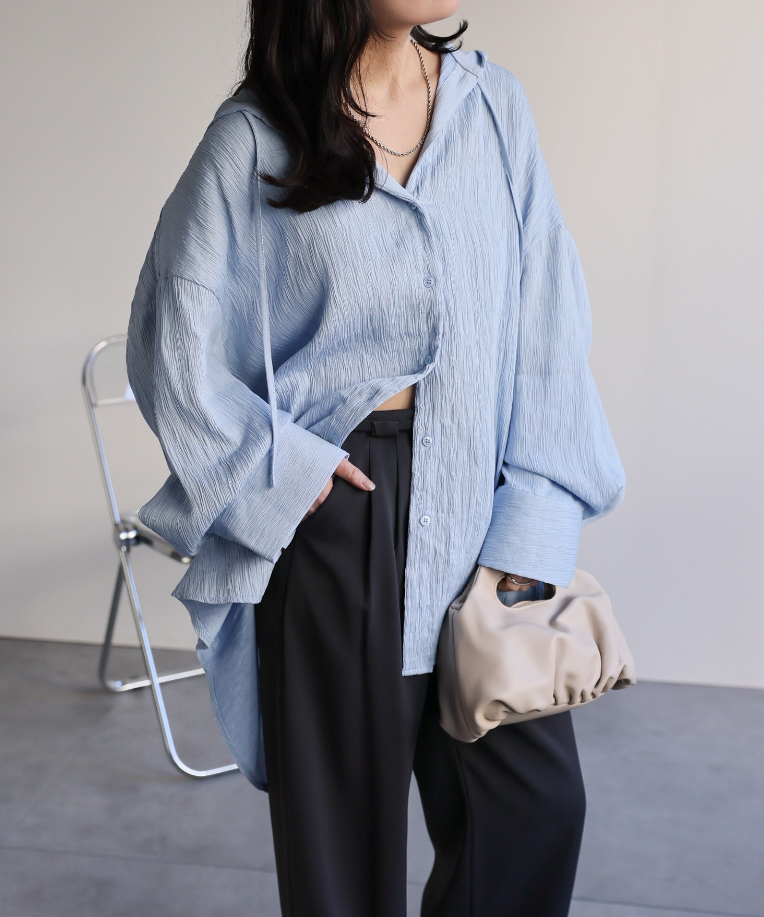 model：156cm 着用サイズ：FREE