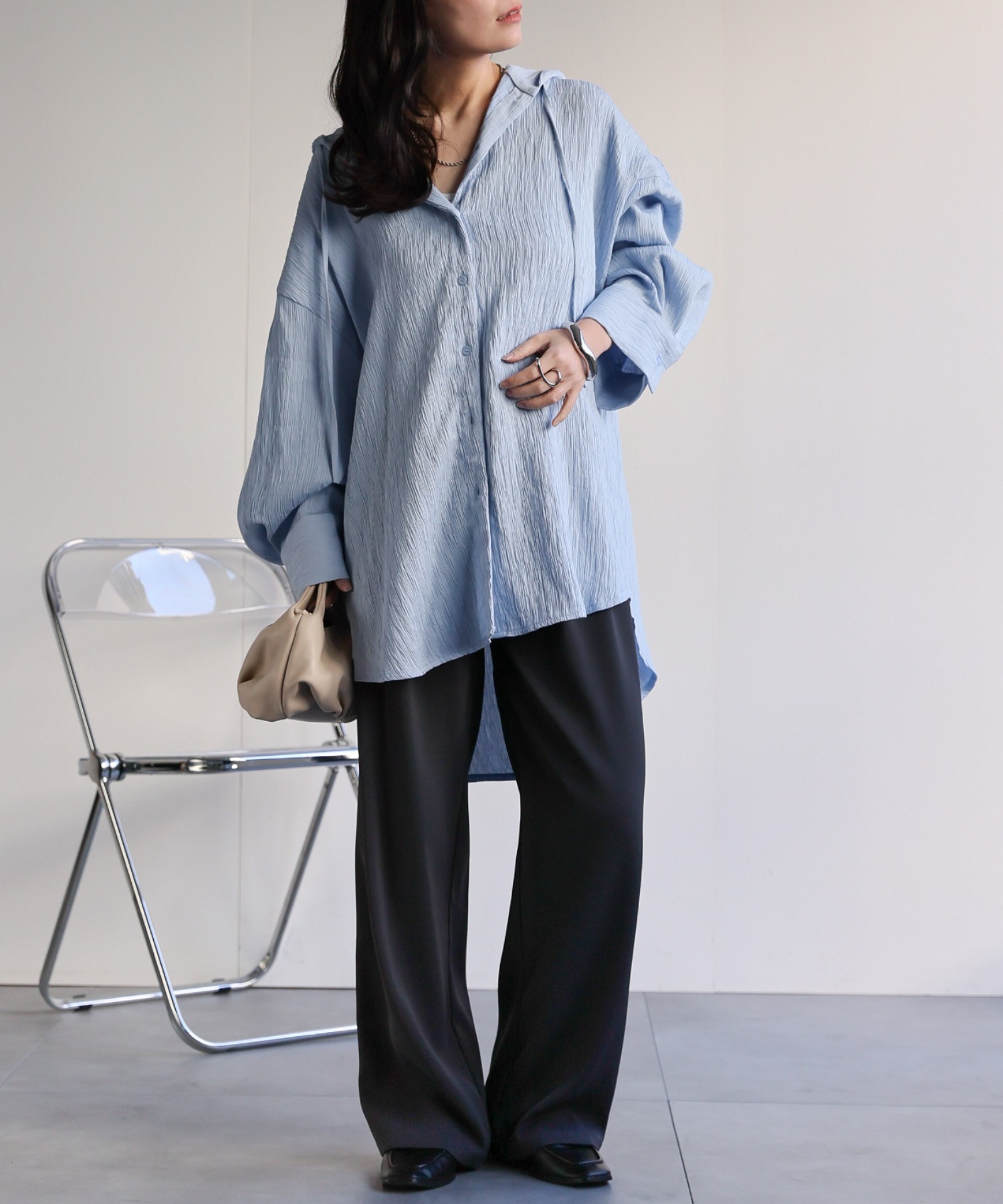 model：156cm 着用サイズ：FREE