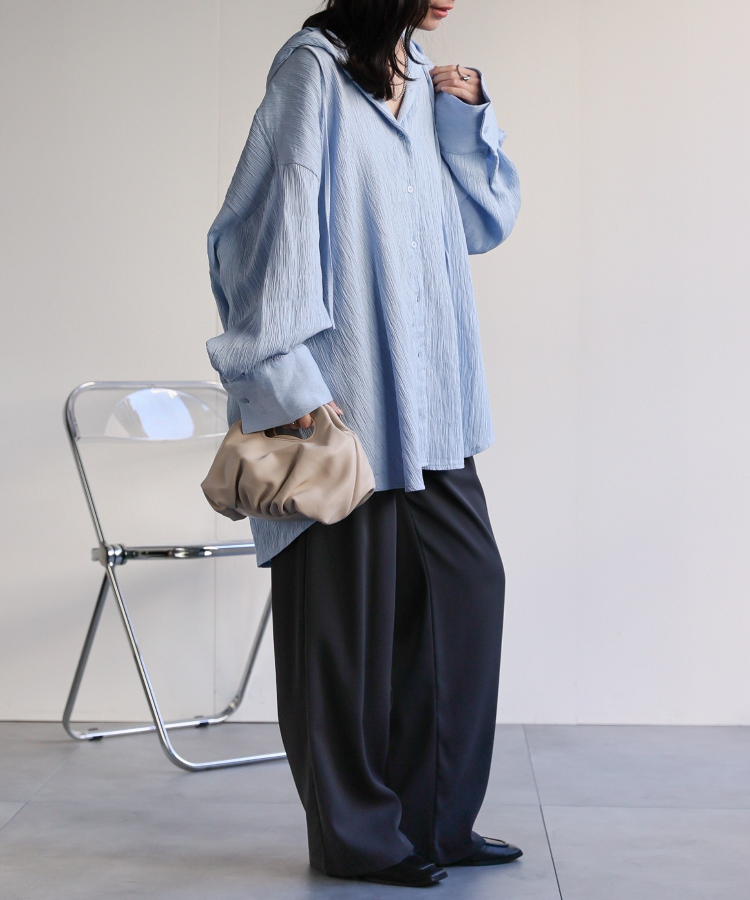 model：156cm 着用サイズ：FREE