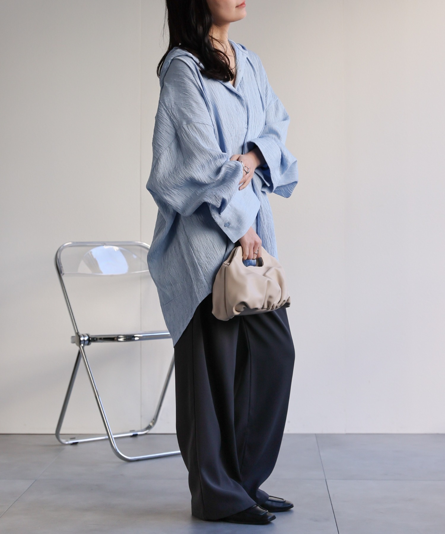 model：156cm 着用サイズ：FREE