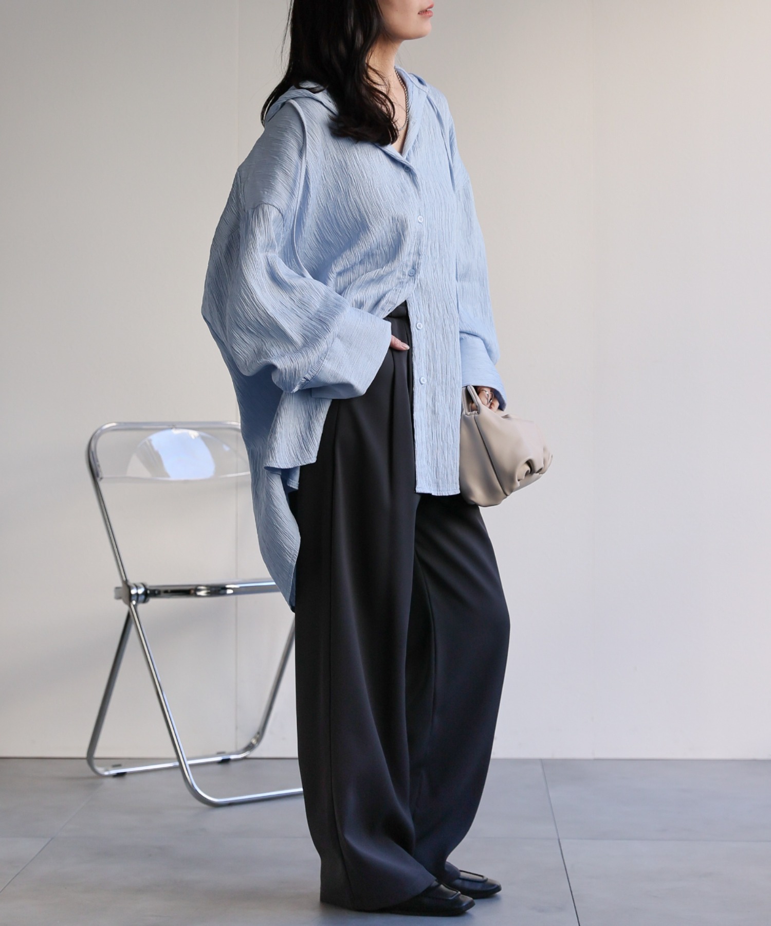 model：156cm 着用サイズ：FREE