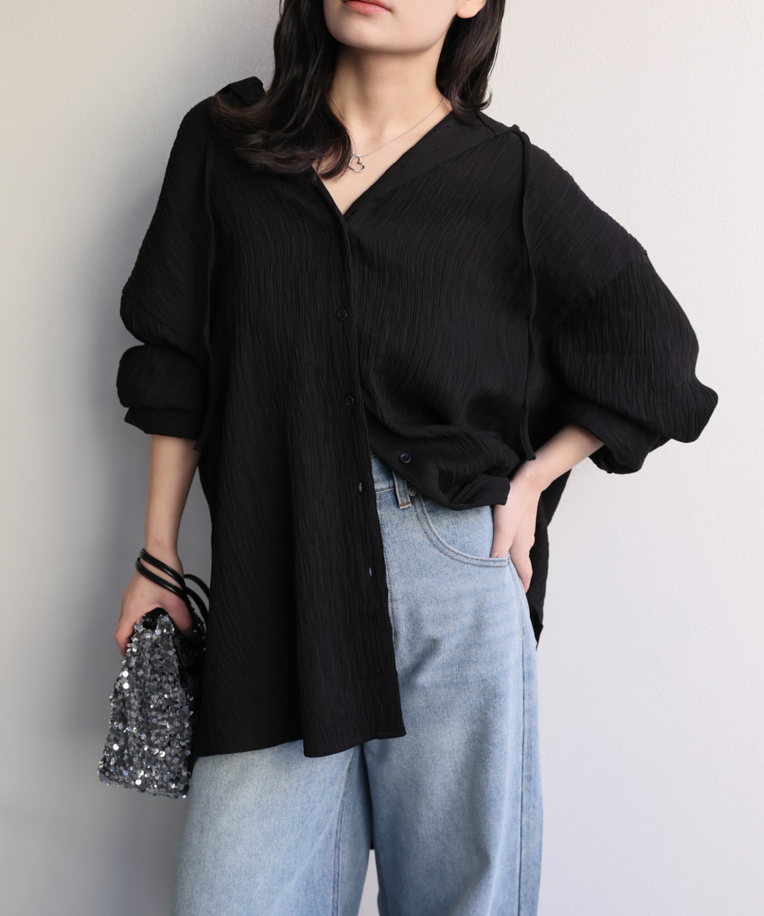 model：156cm 着用サイズ：FREE