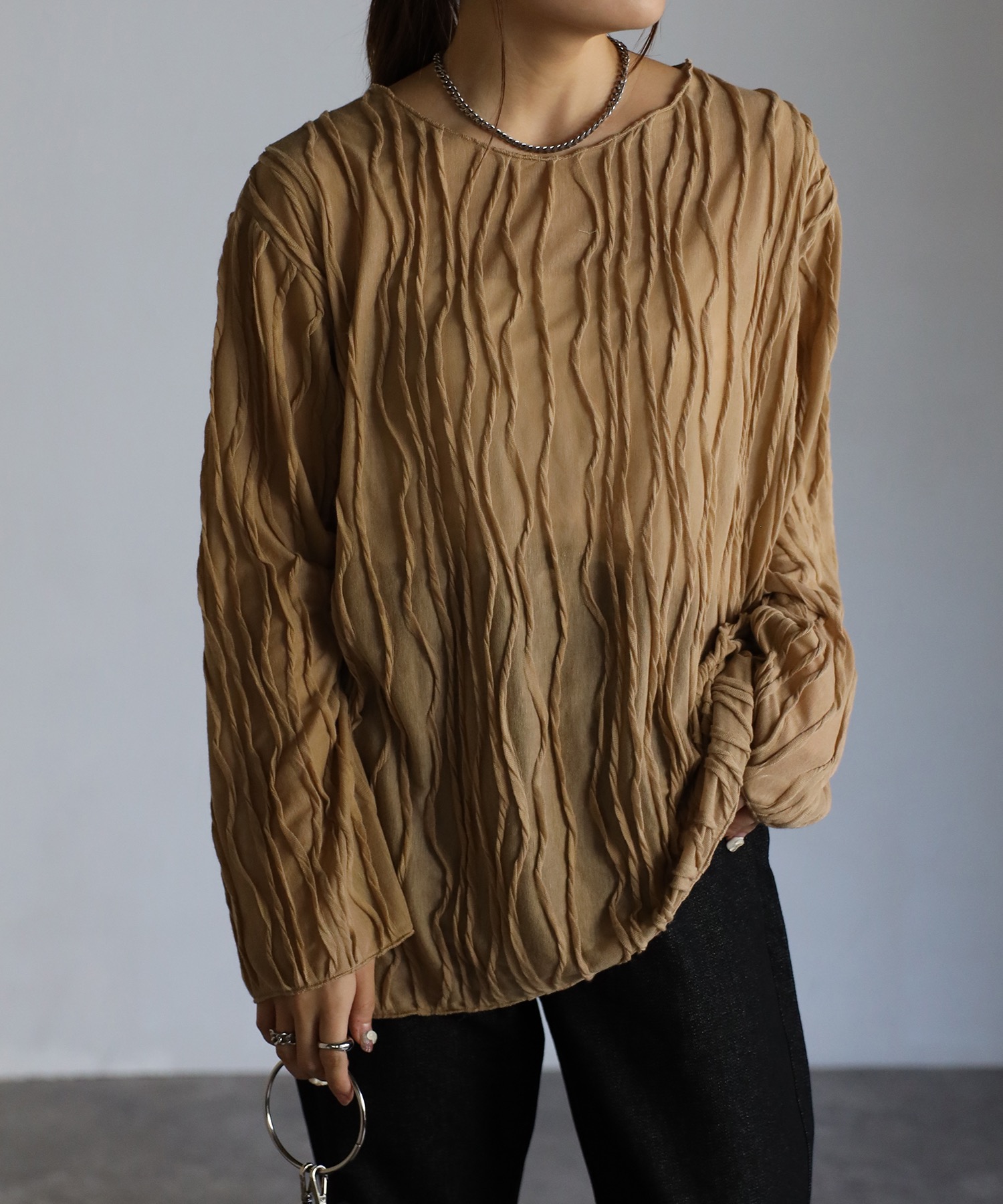 model:156cm着用サイズ：F