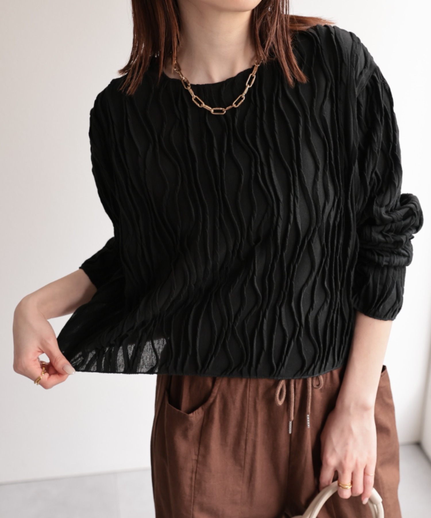model：162㎝着用サイズ：S