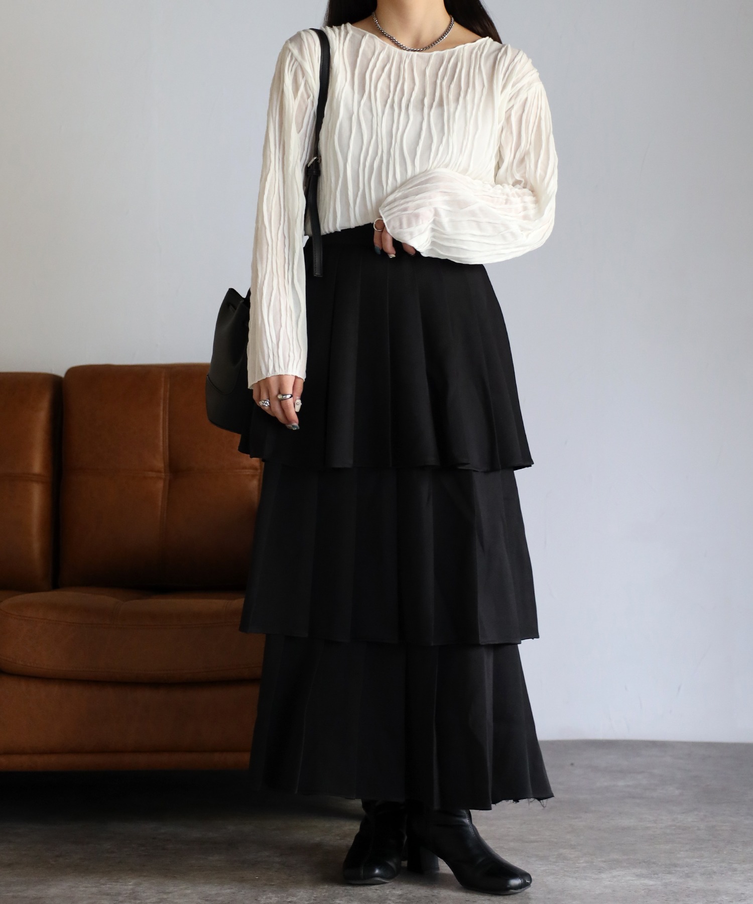 model:156cm着用サイズ：F