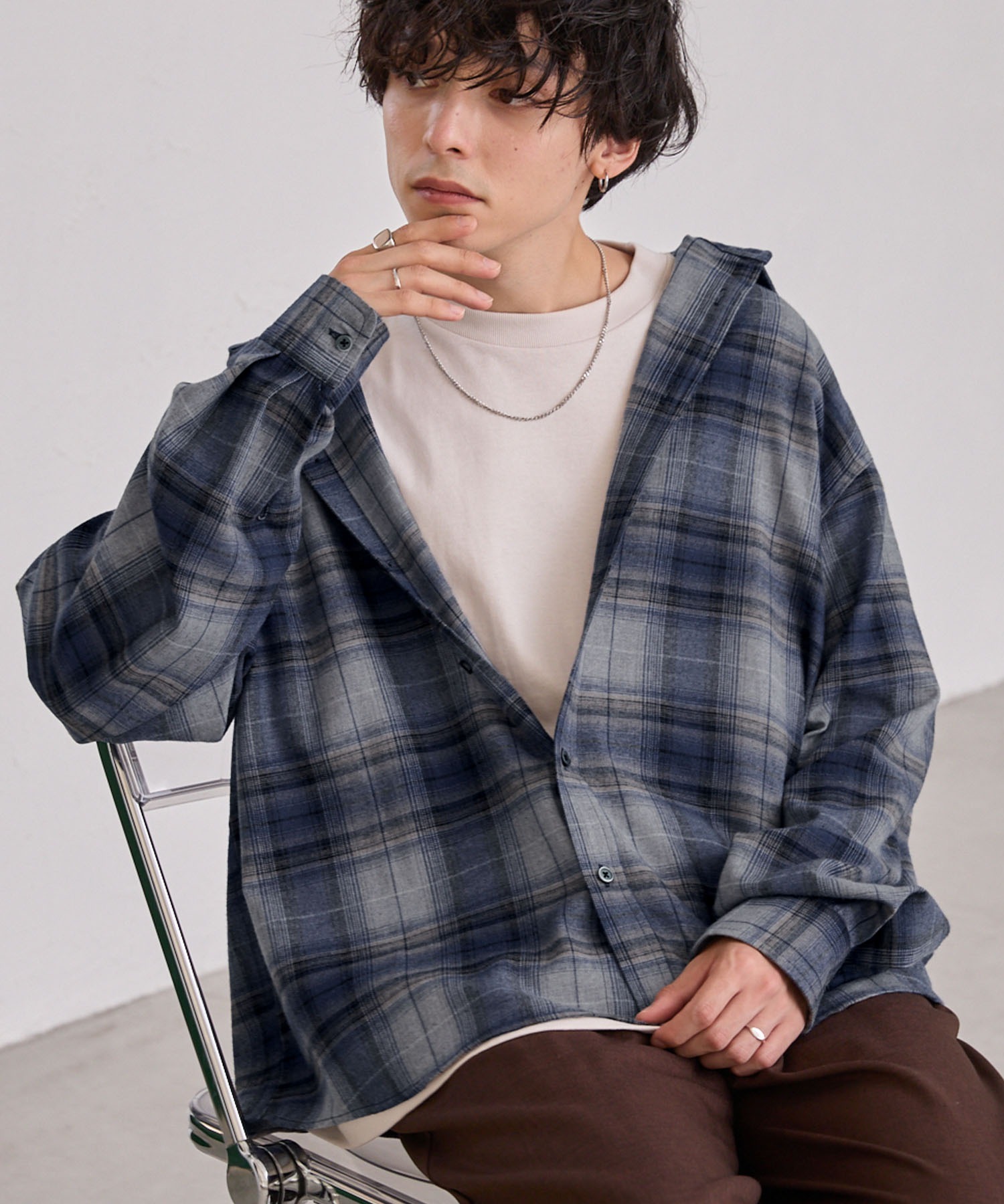 ビエラルーズレギュラーカラーネルシャツ MONO-MART│MONO-MART