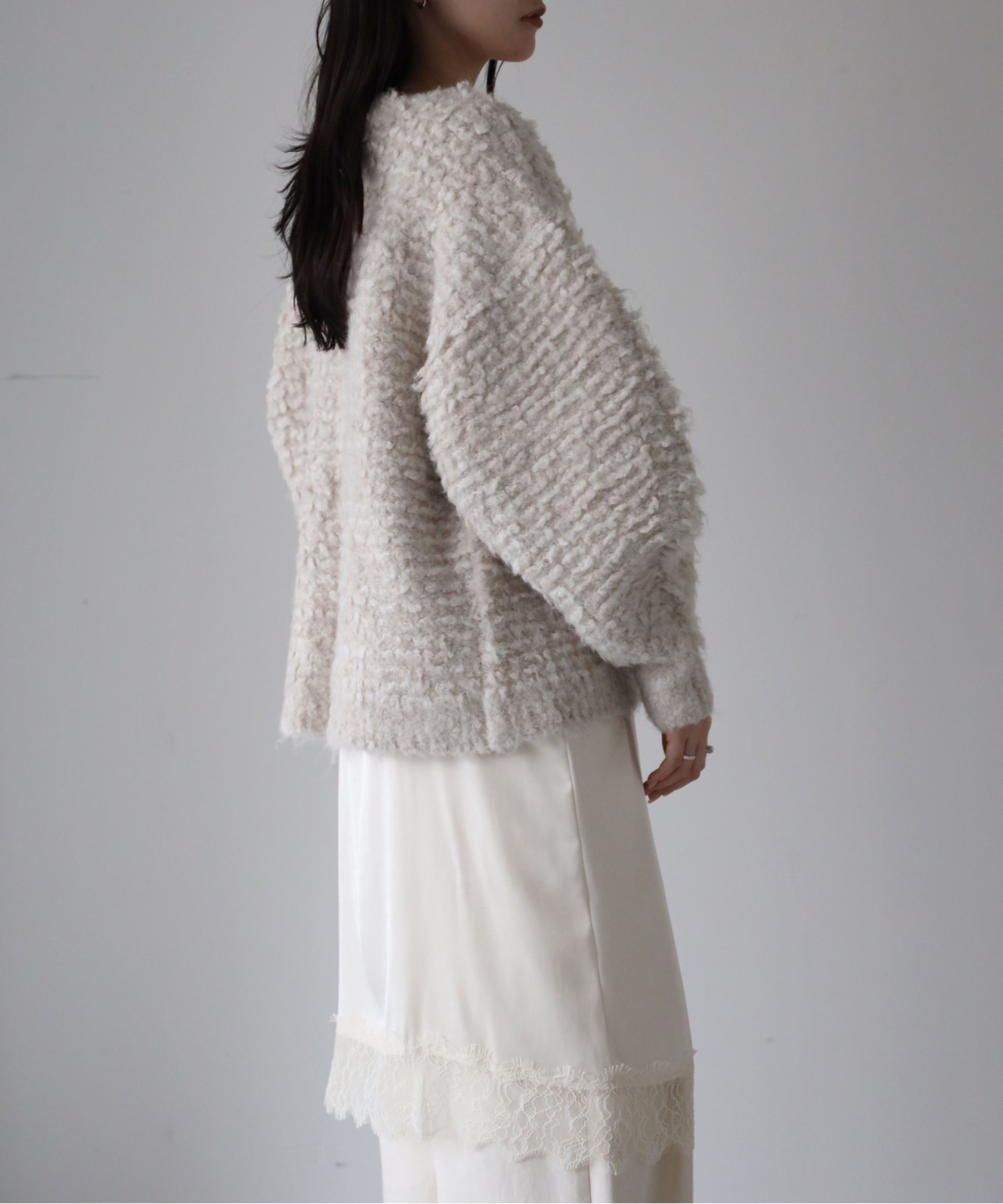 model：164cm. 着用サイズ：FREE