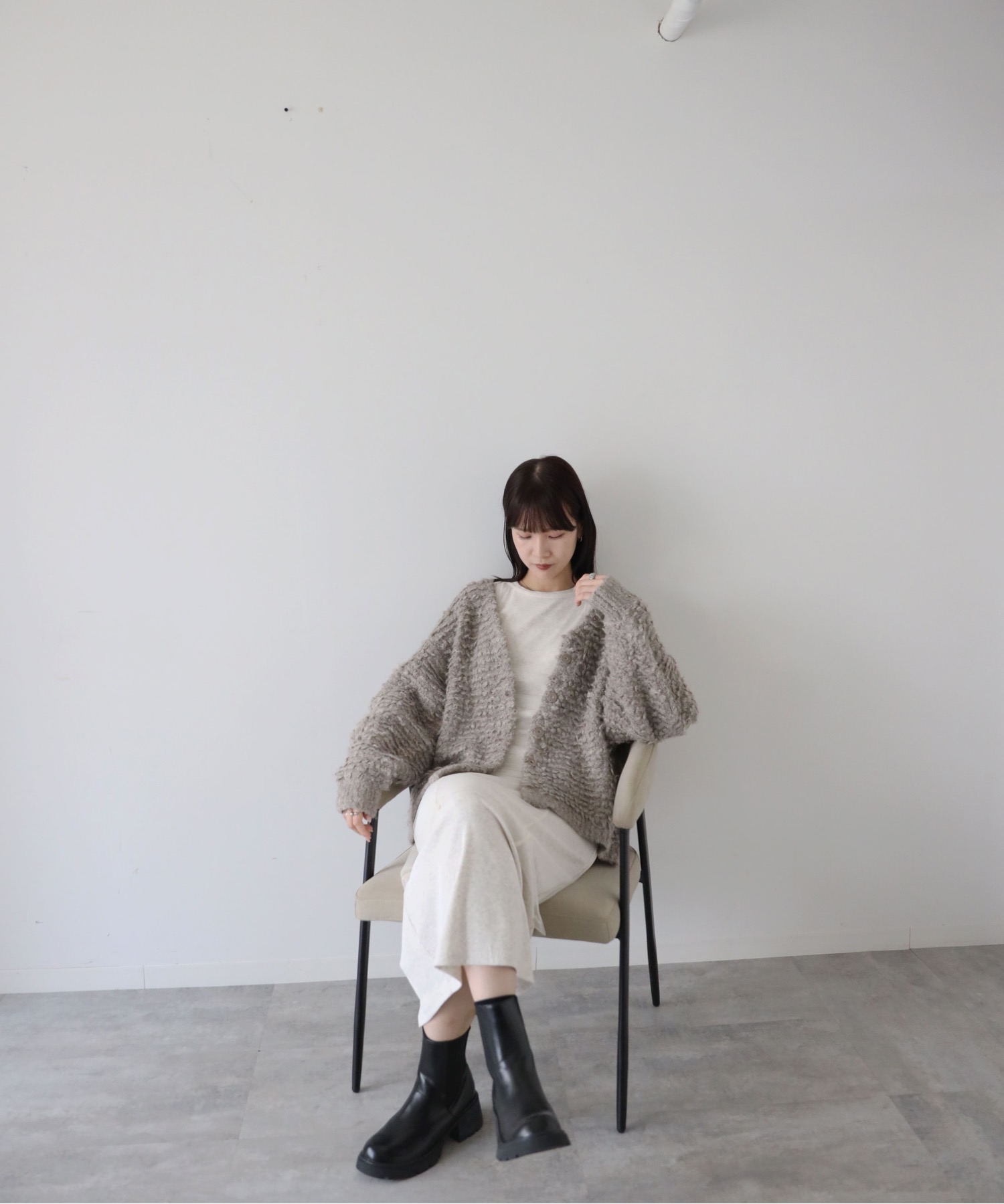 model：164cm. 着用サイズ：FREE
