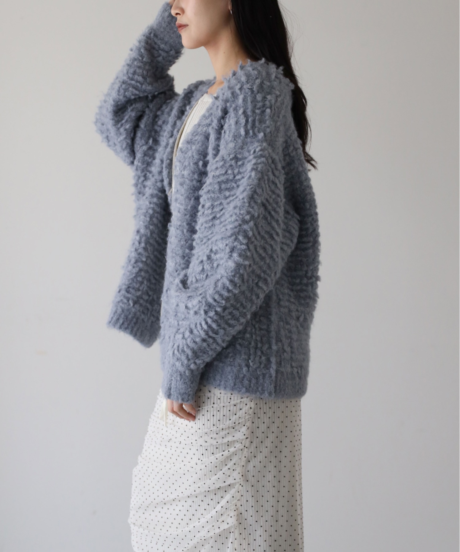 model：164cm. 着用サイズ：FREE