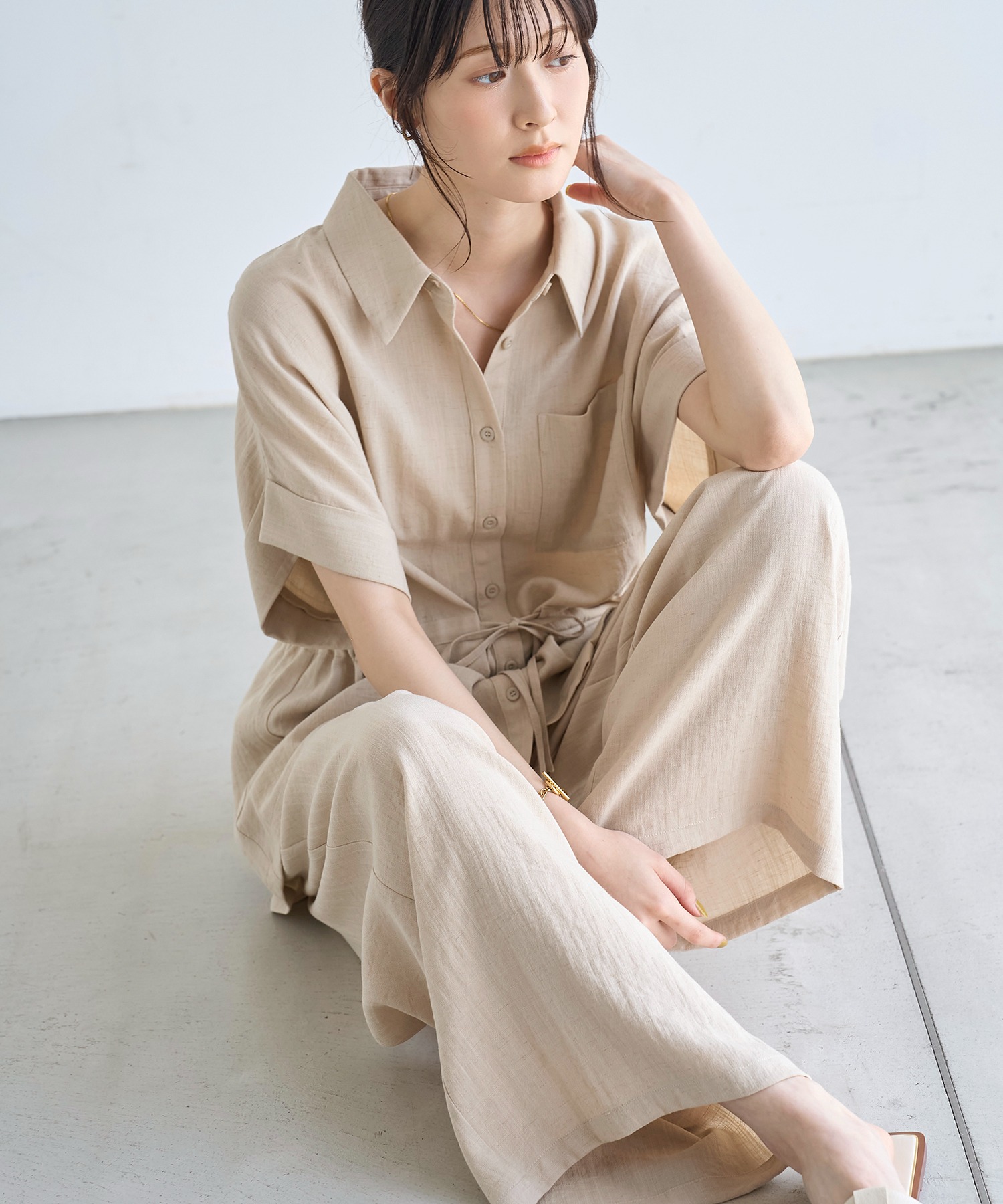 model：H166　着用サイズ：F