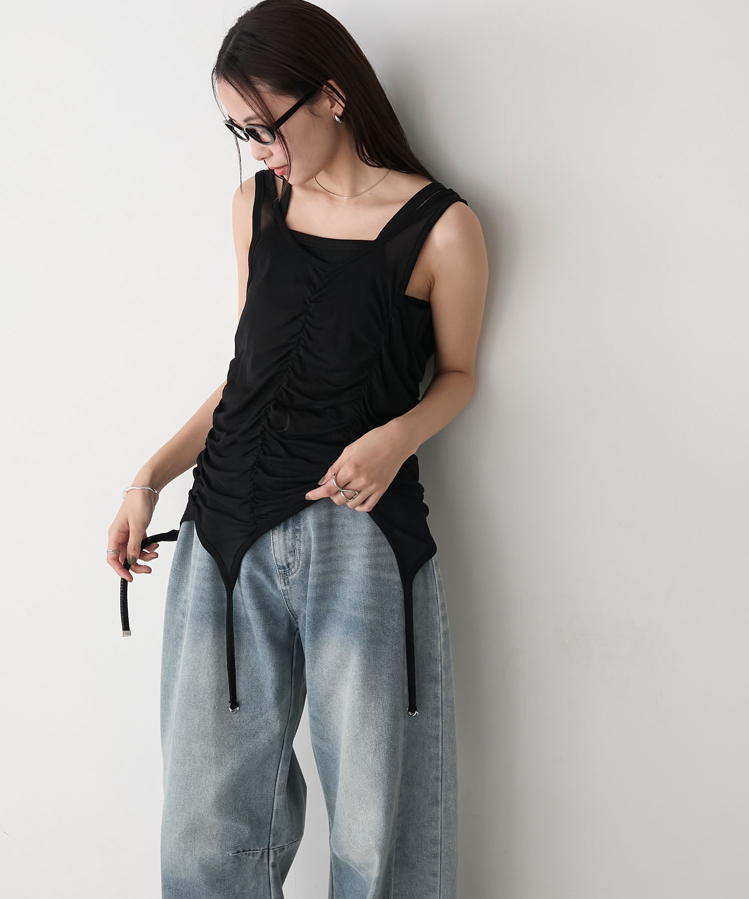 シアーリブタンクセットトップス SETUP7｜MAGASIN DE MODE Onjna/シアーフライス タンクセット