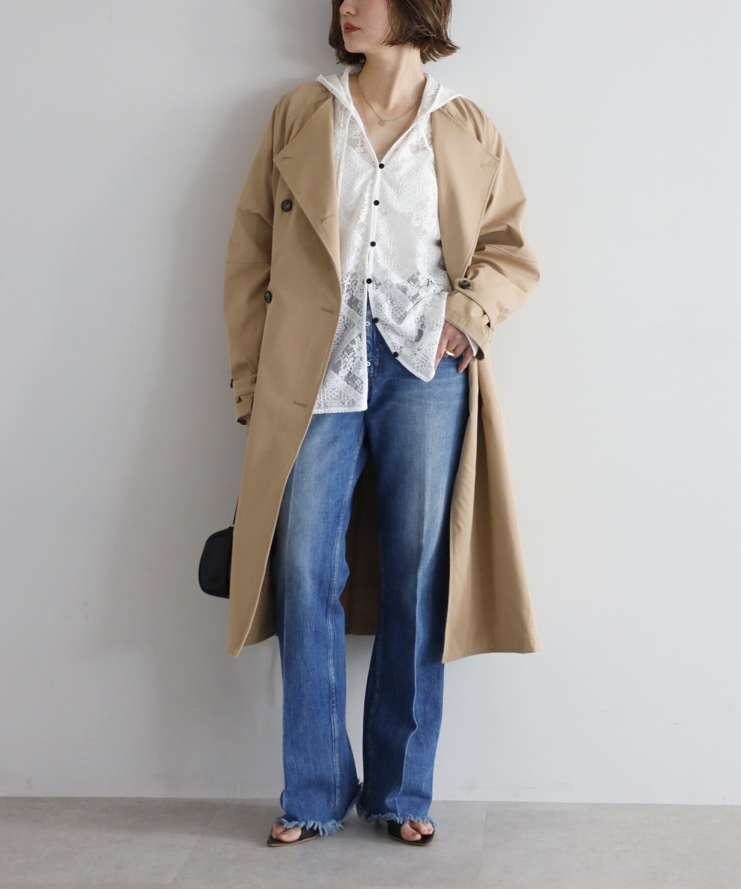 model：H158 着用サイズ：FREE