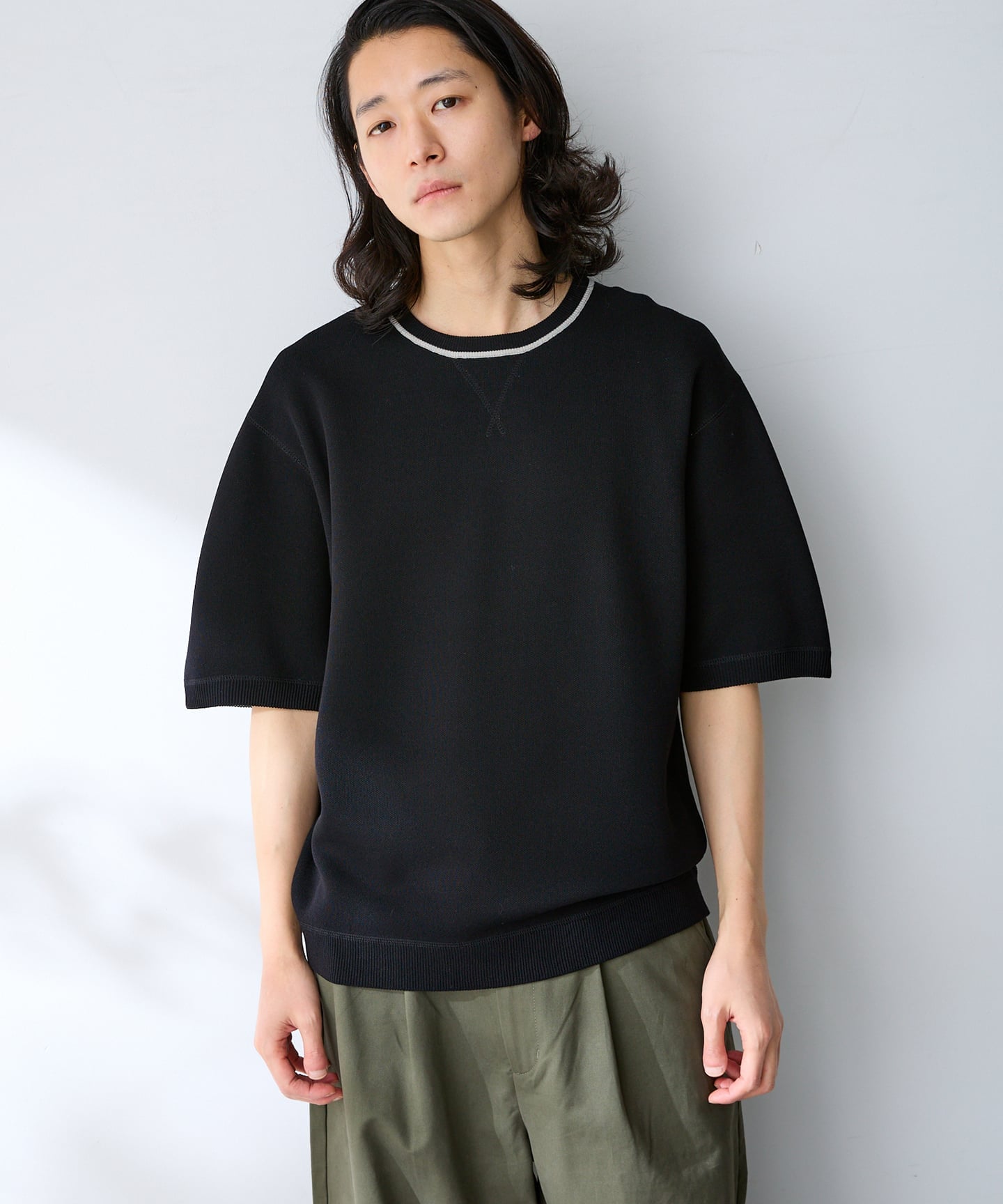 ANTS & ELEPHANTS 2TONE Sweatlike — худ с двухтонным принтом (Hafsleeve Knit)