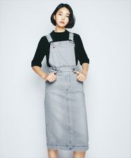 USED加工デニム ジャンパースカート