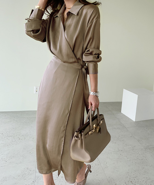 Naning9 ナンニング カシュクールシャツワンピース Csleepcenter Com