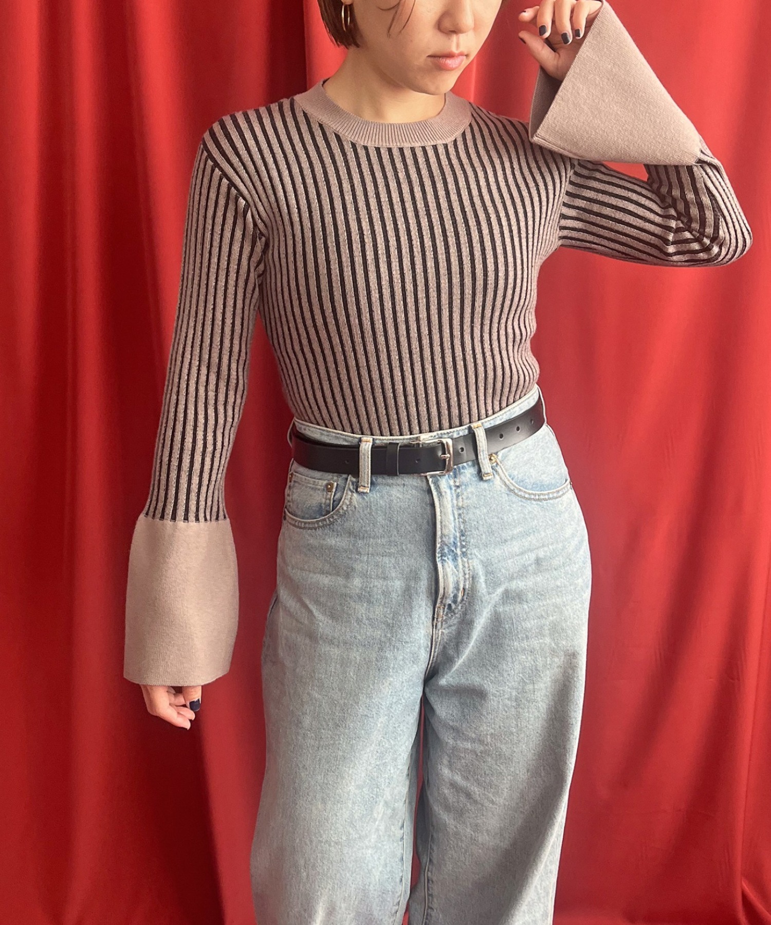 フレアスリーブニットトップス LHELBIE│Eimee Law & LHELBIE 公式