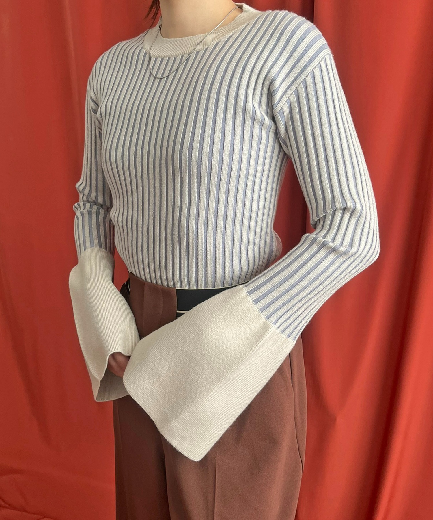 フレアスリーブニットトップス LHELBIE│Eimee Law & LHELBIE 公式