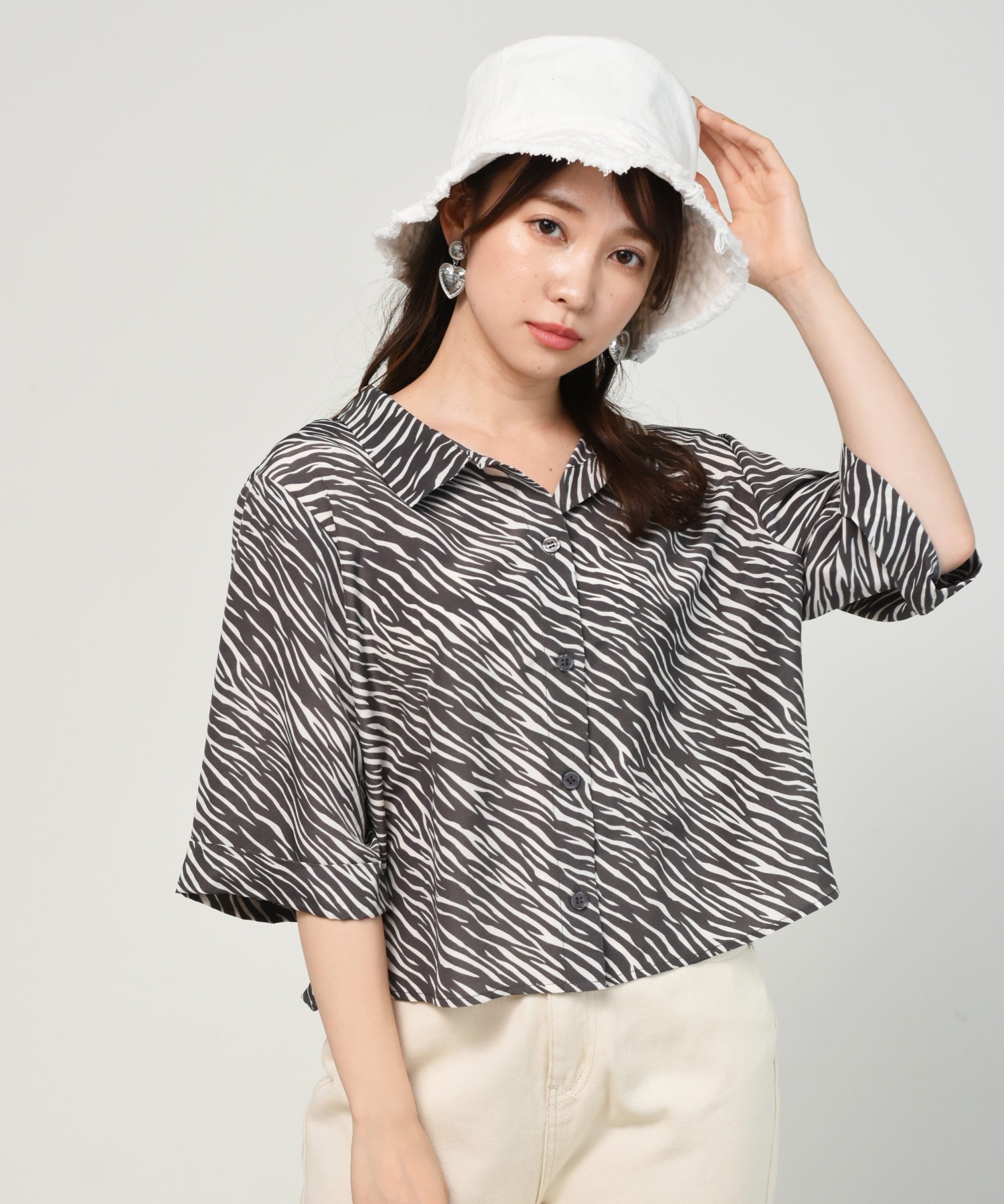 ゼブラ柄シャツ Ems Excite Retro Girl Online Store レトロガールオンラインストア