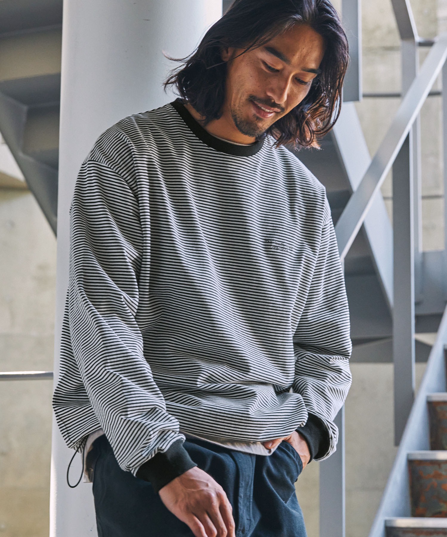 THE CRAFT CREW PRODUCTS】ドロスト ファンクショナルファブリック ビッグシルエット ボーダーTシャツ THE CRAFT  CREW PRODUCTS│MONO-MART [モノマート] 公式オンラインストア