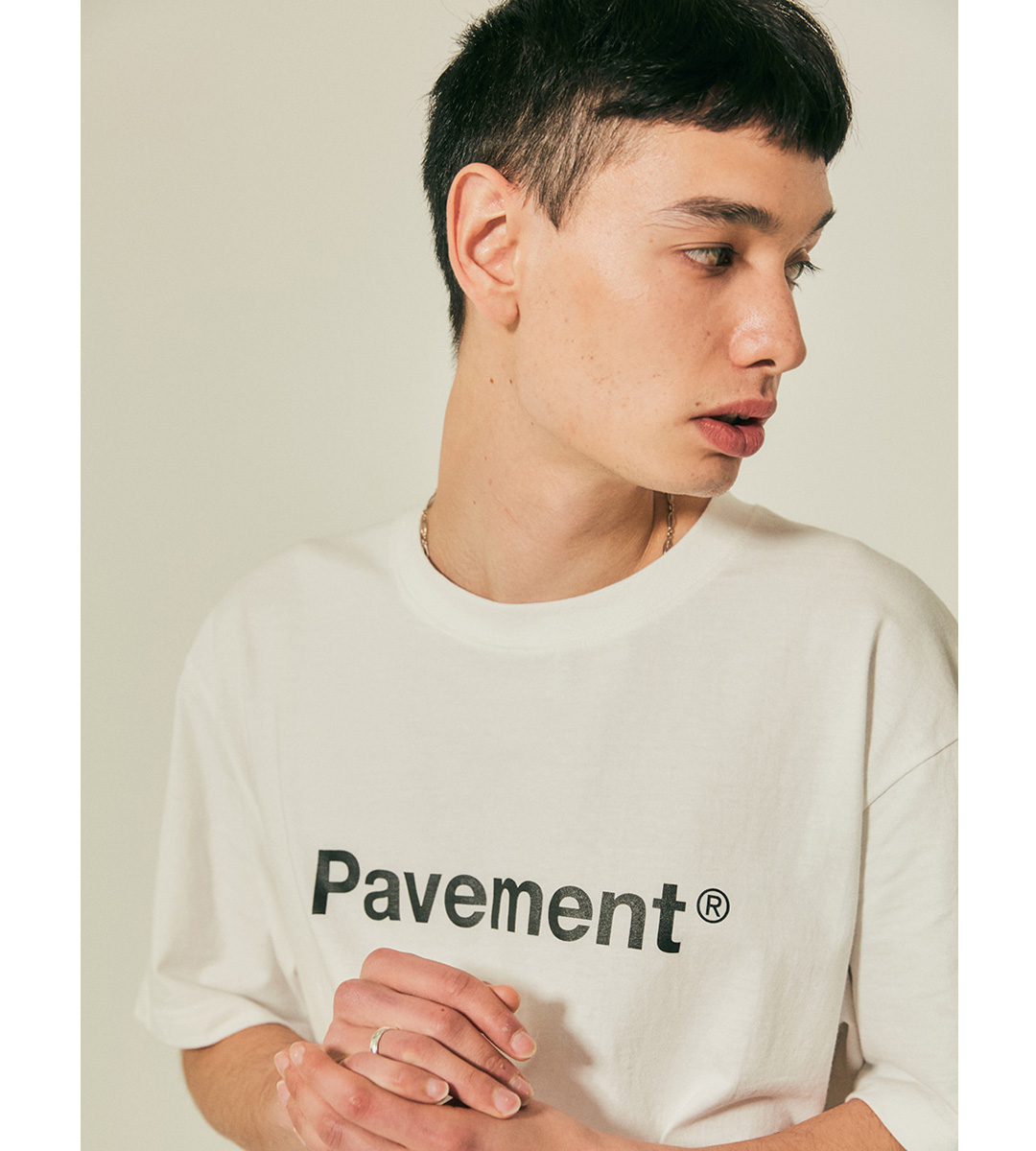 ベーシックロゴ半袖Tシャツ/カットソー 韓国ブランドセレクト│A