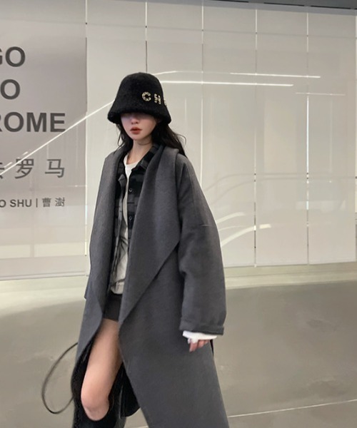 A'GEM/9 × .kom『.kom/ドットケーオーエム』チェック柄ビッグ