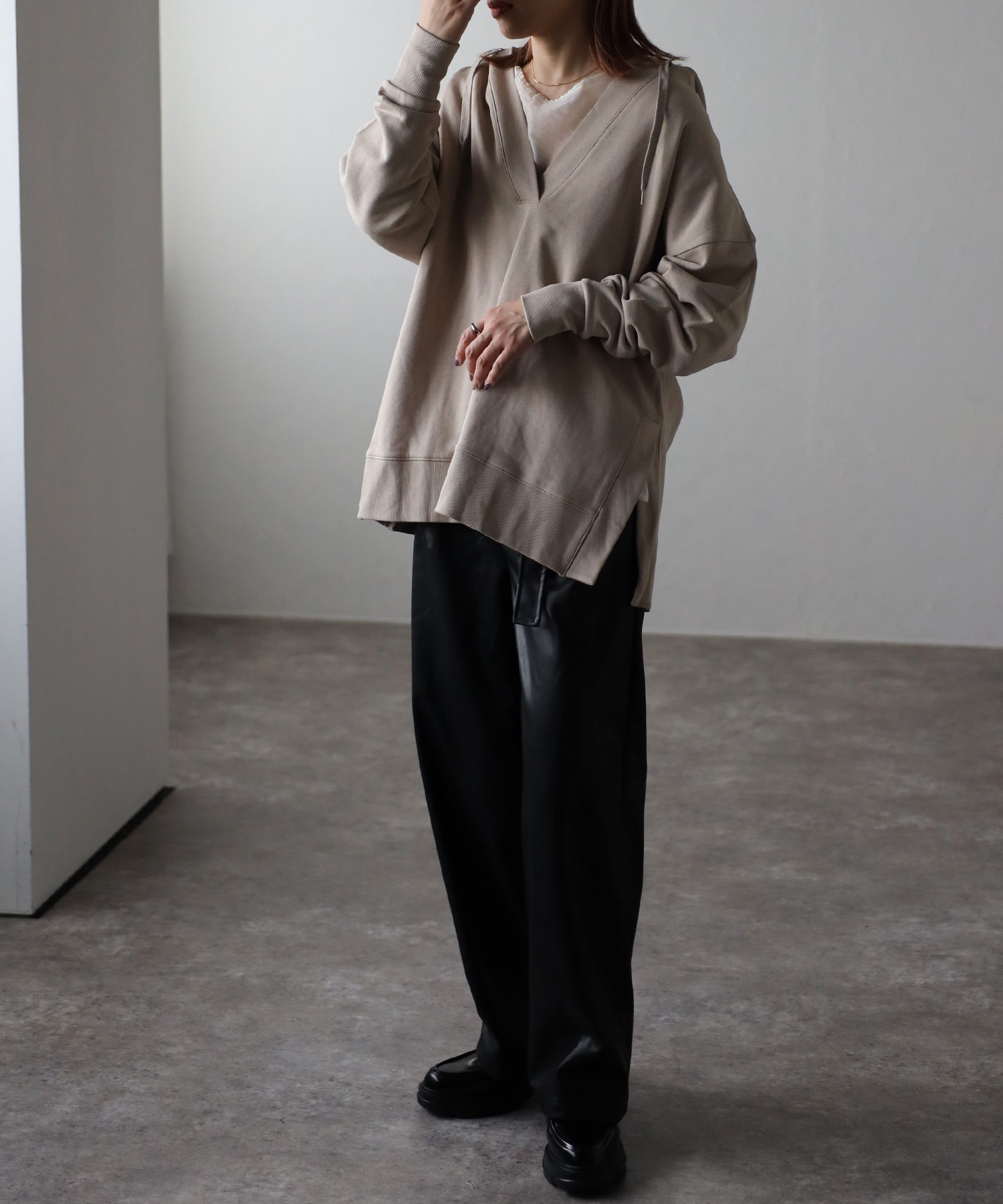 model:162㎝　着用サイズ:FREE