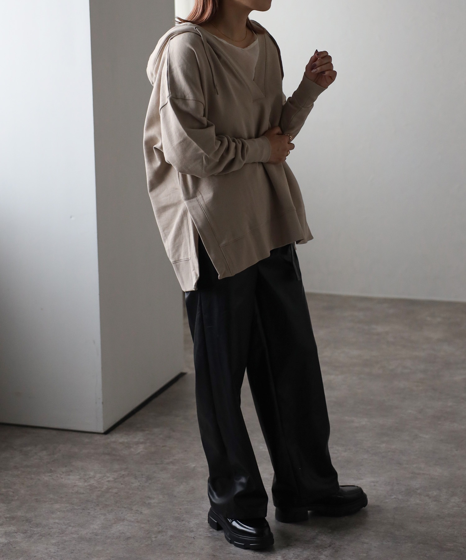 model:162㎝　着用サイズ:FREE