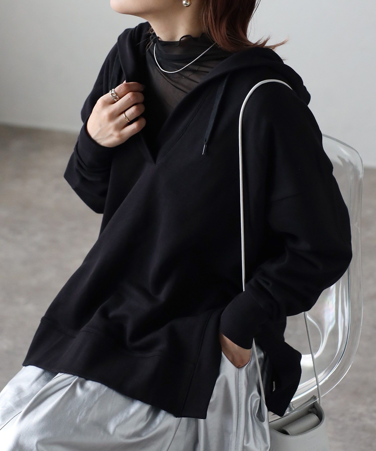 model:162㎝　着用サイズ:FREE