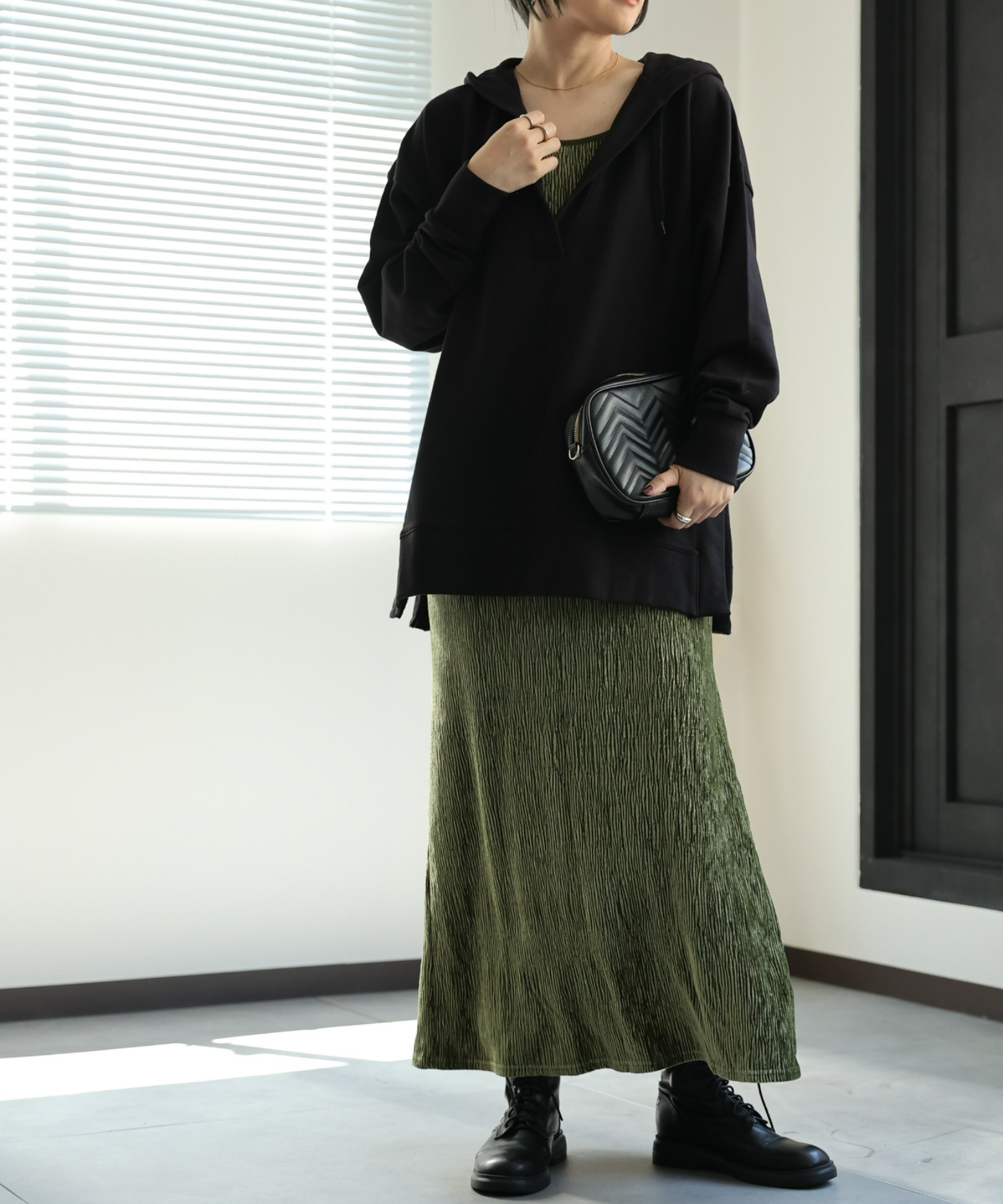 model:162㎝　着用サイズ:FREE