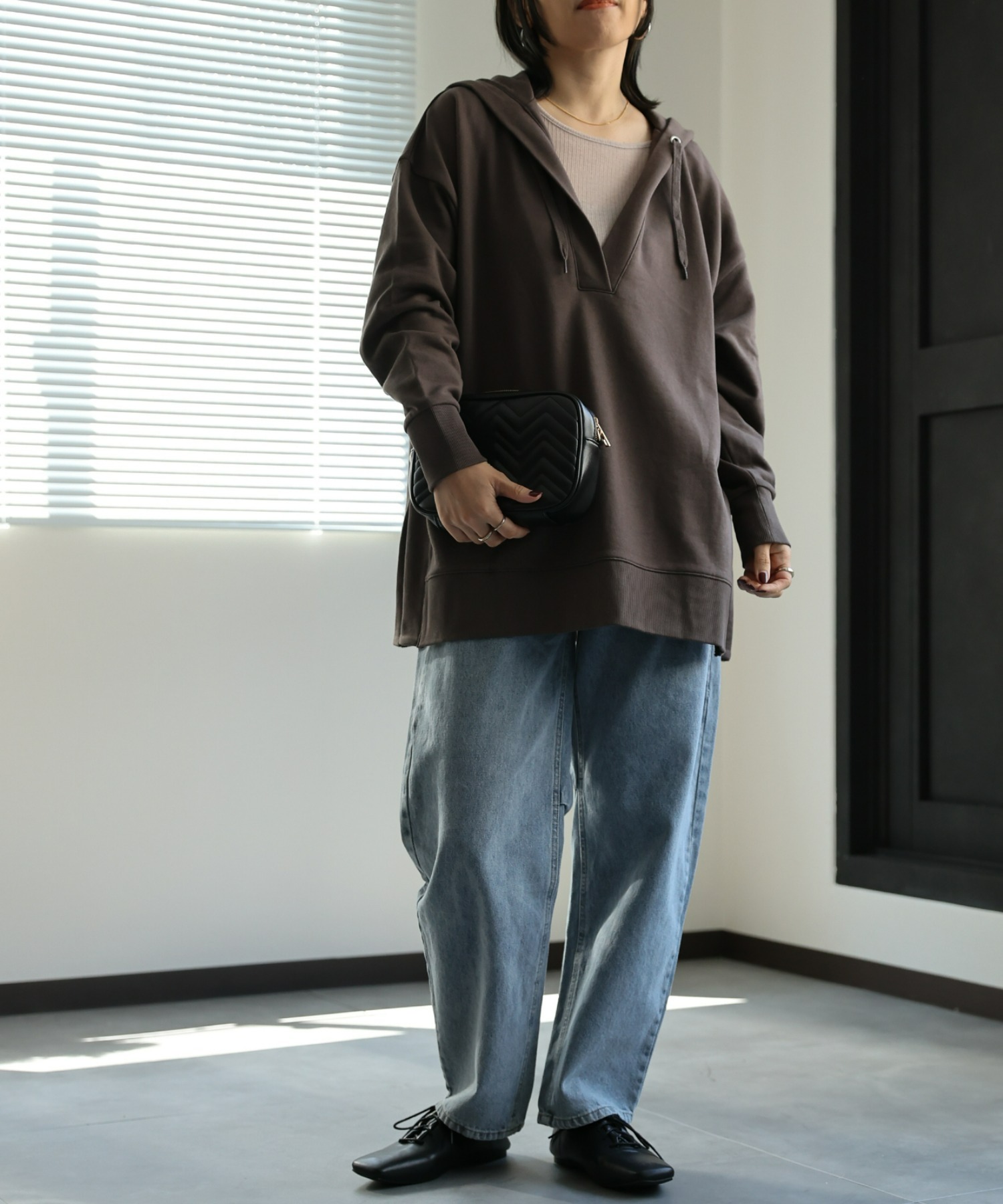 model:162㎝　着用サイズ:FREE