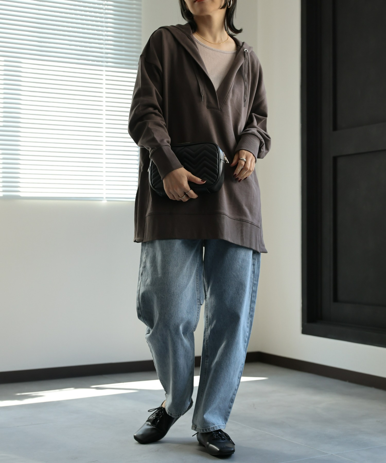 model:162㎝　着用サイズ:FREE