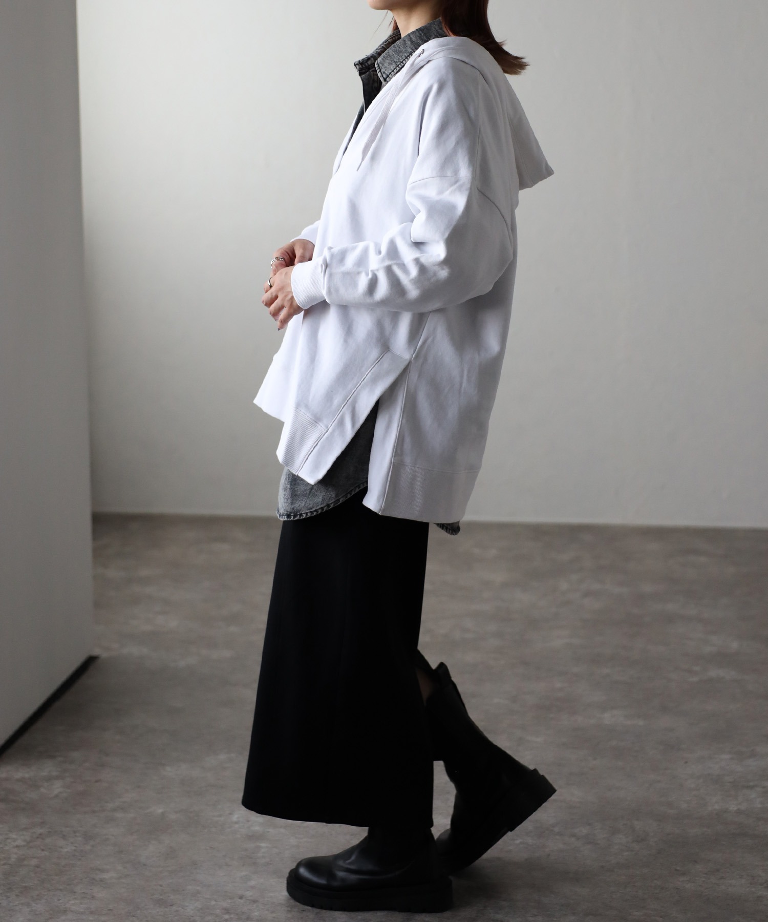 model:162㎝　着用サイズ:FREE