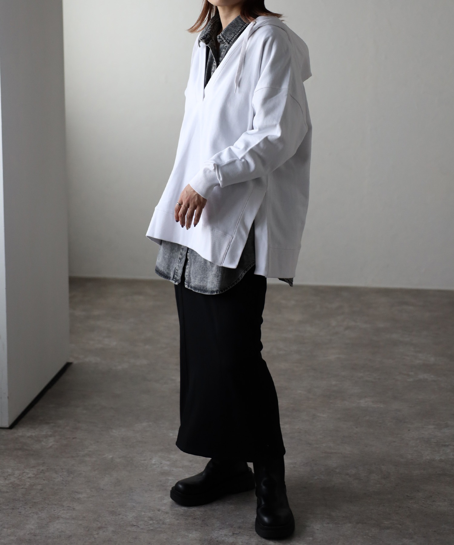 model:162㎝　着用サイズ:FREE