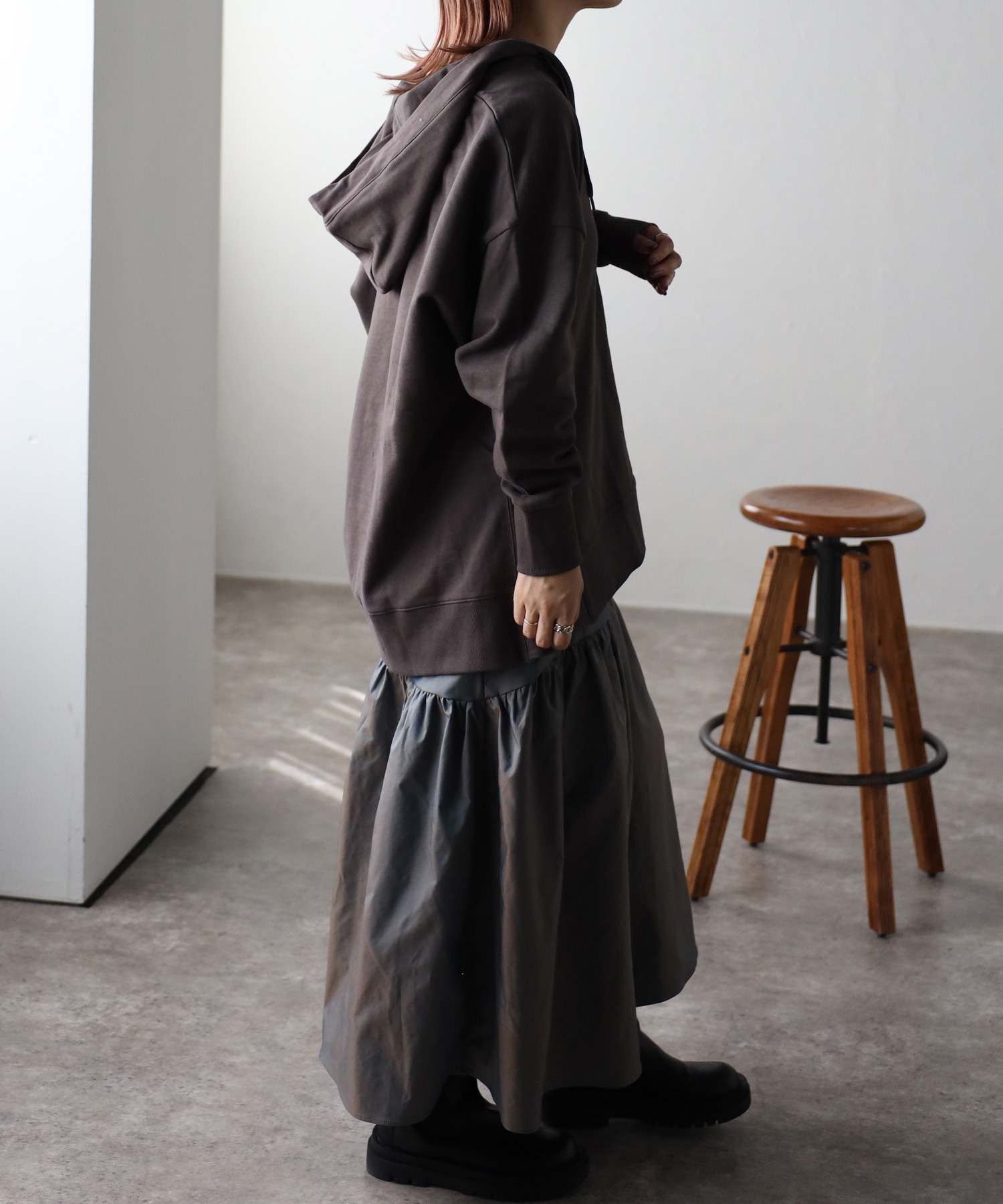 model:162㎝　着用サイズ:FREE