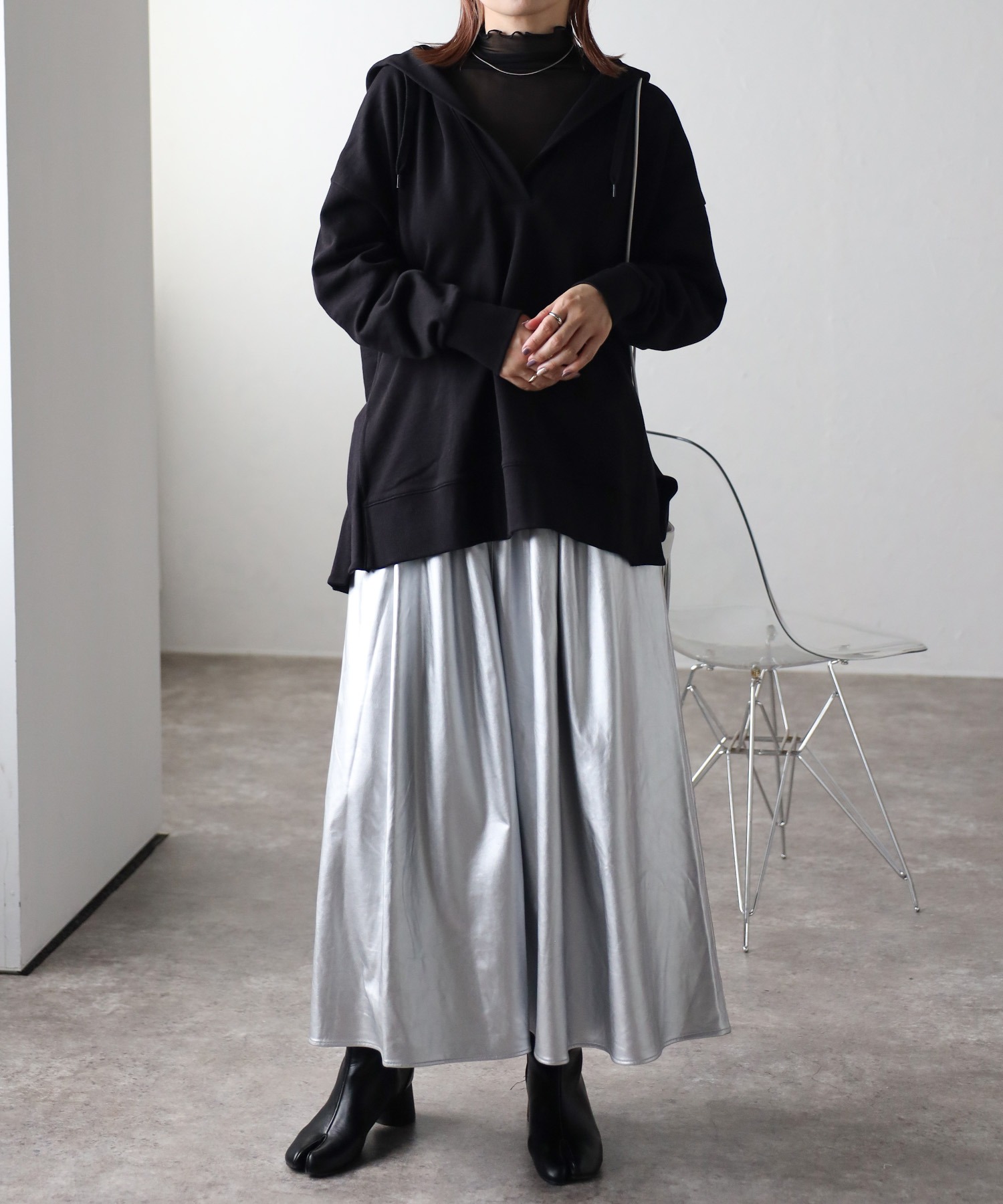 model:162㎝　着用サイズ:FREE