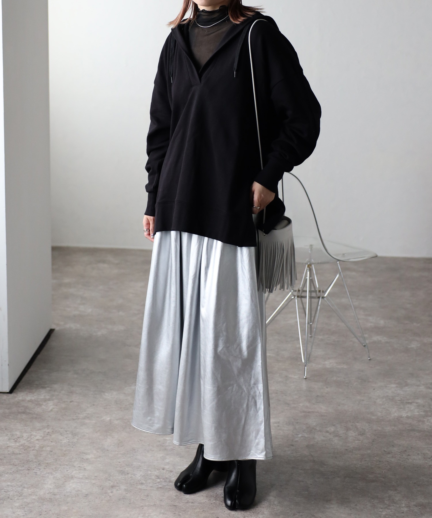 model:162㎝　着用サイズ:FREE